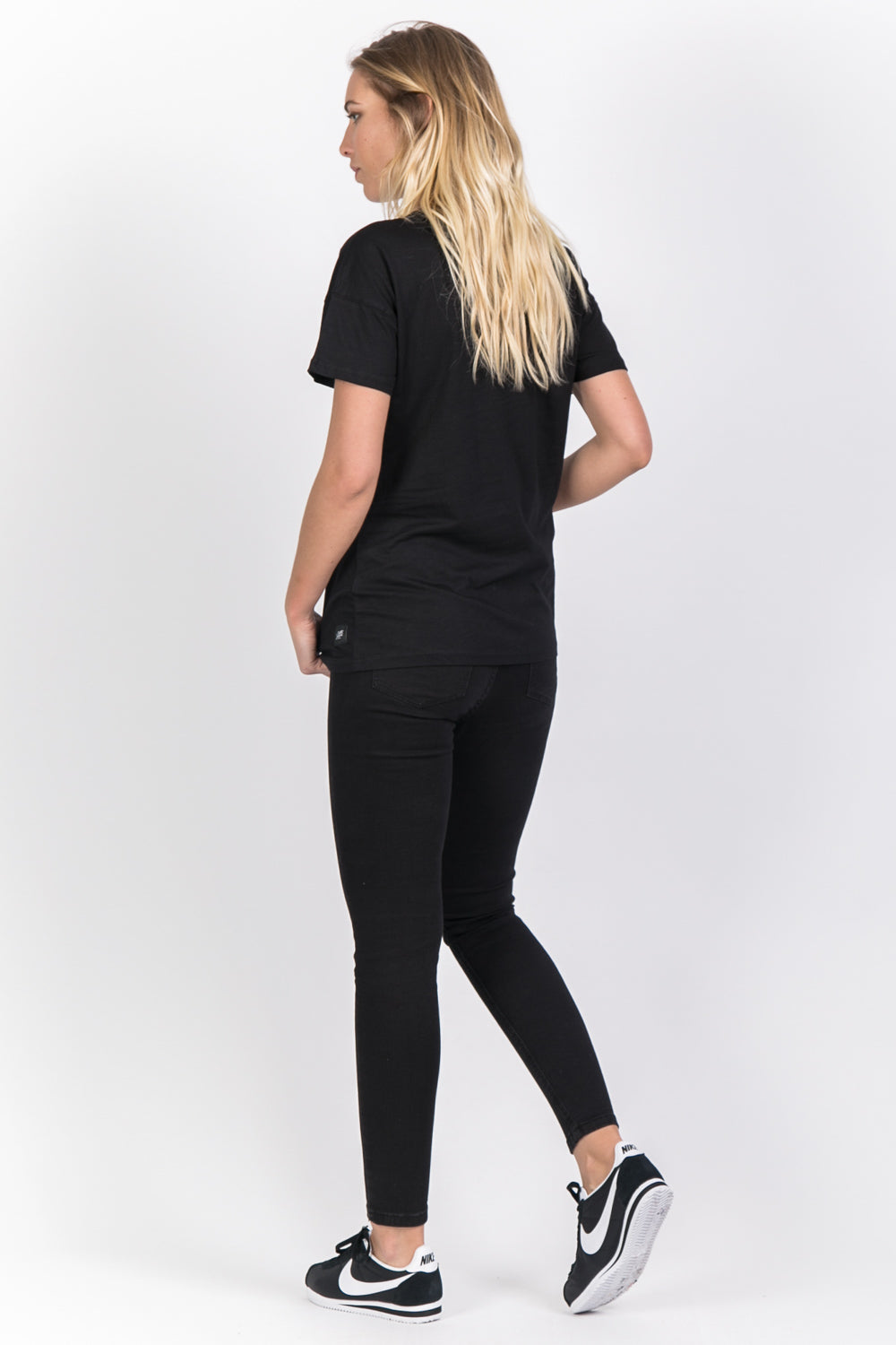 Sixth June - T-shirt imprimé broderies fleurs noir