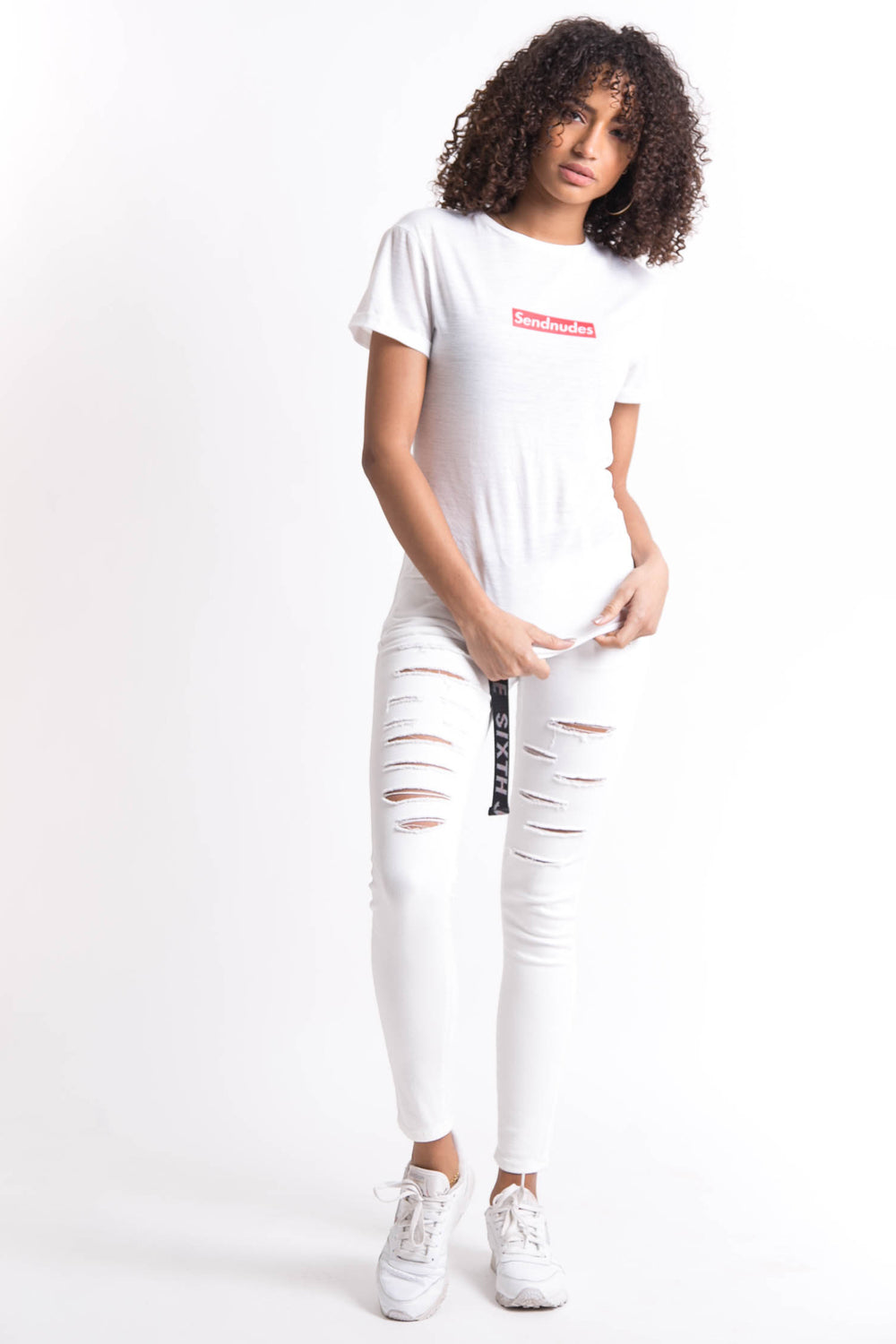 Sixth June - Tshirt Sendnudes blanc