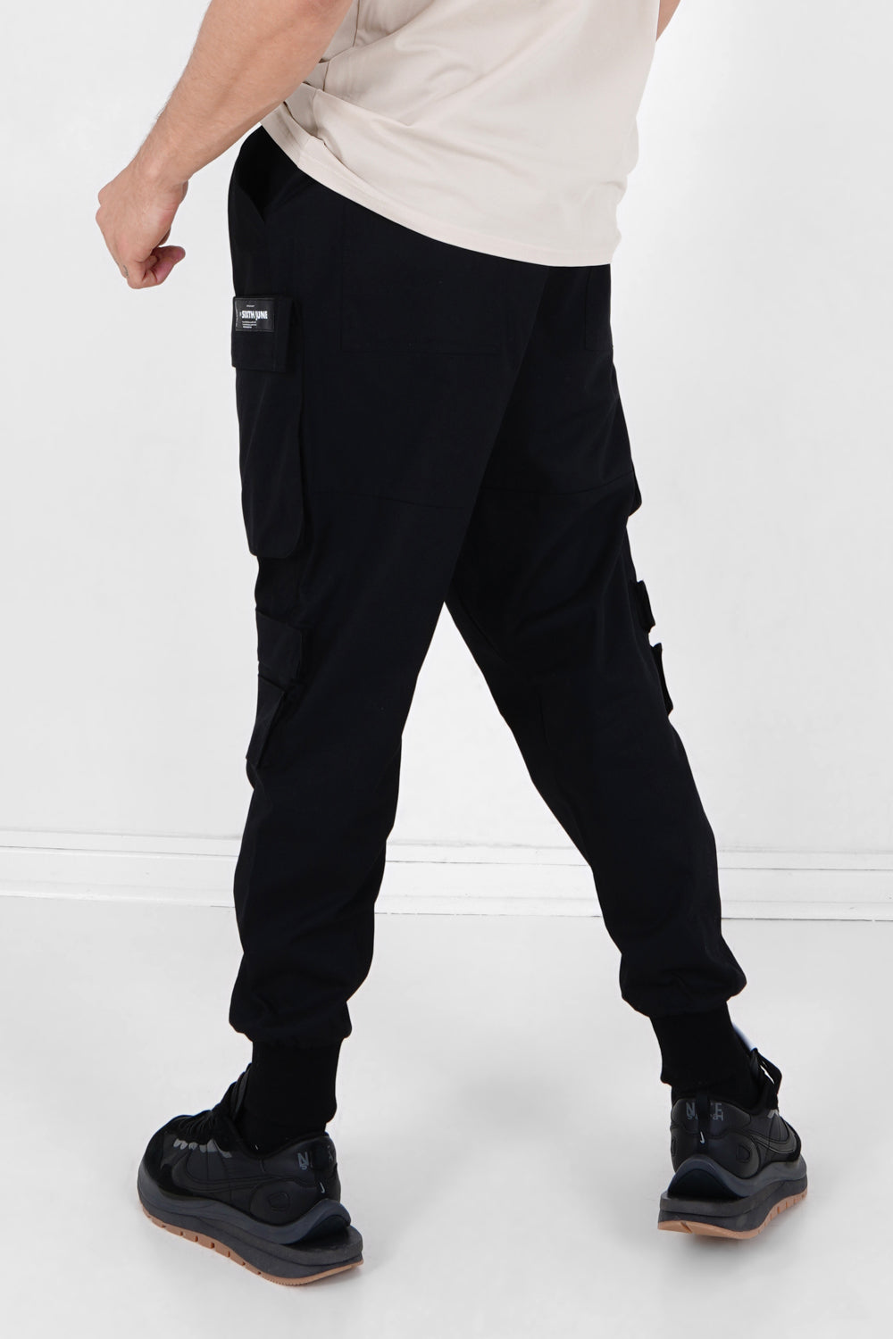 Sixth June - Pantalon cargo tactique poches Noir