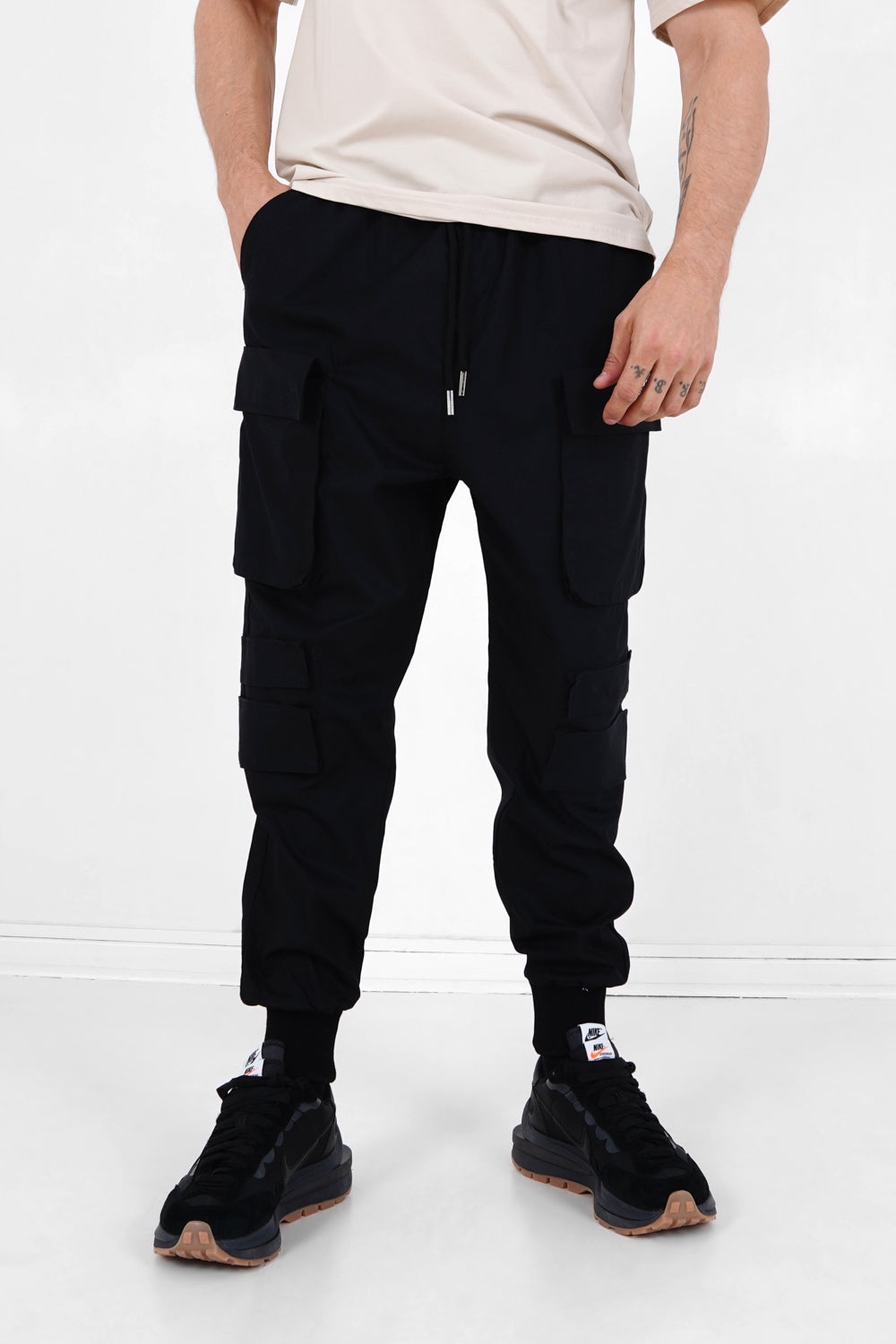 Sixth June - Pantalon cargo tactique poches Noir