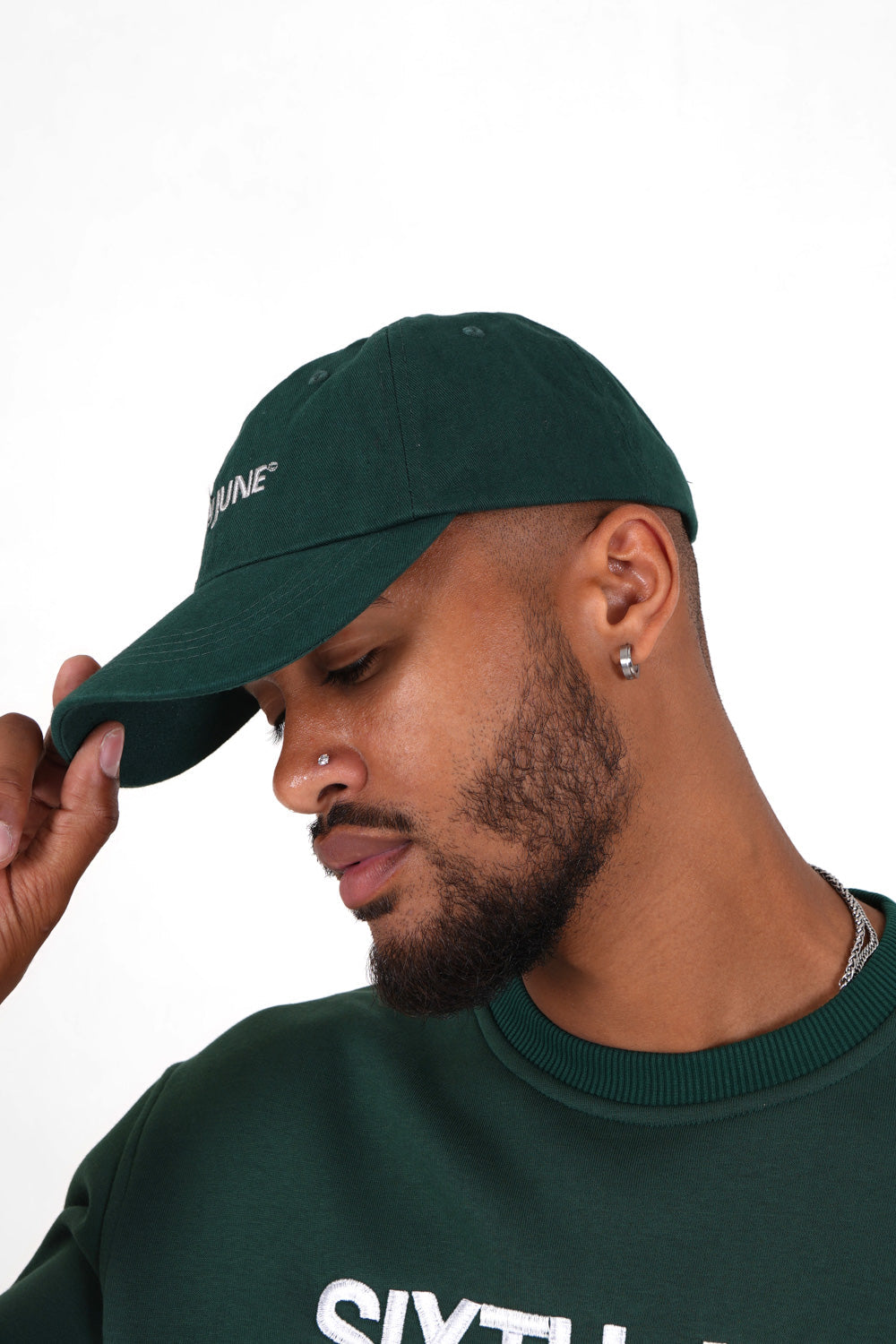 Sixth June - Casquette logo brodé Vert foncé