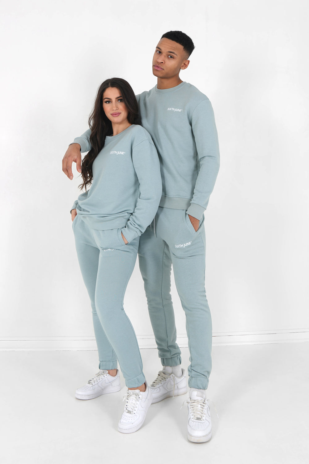 Sixth June - Jogging + sweat logo brodé Blue