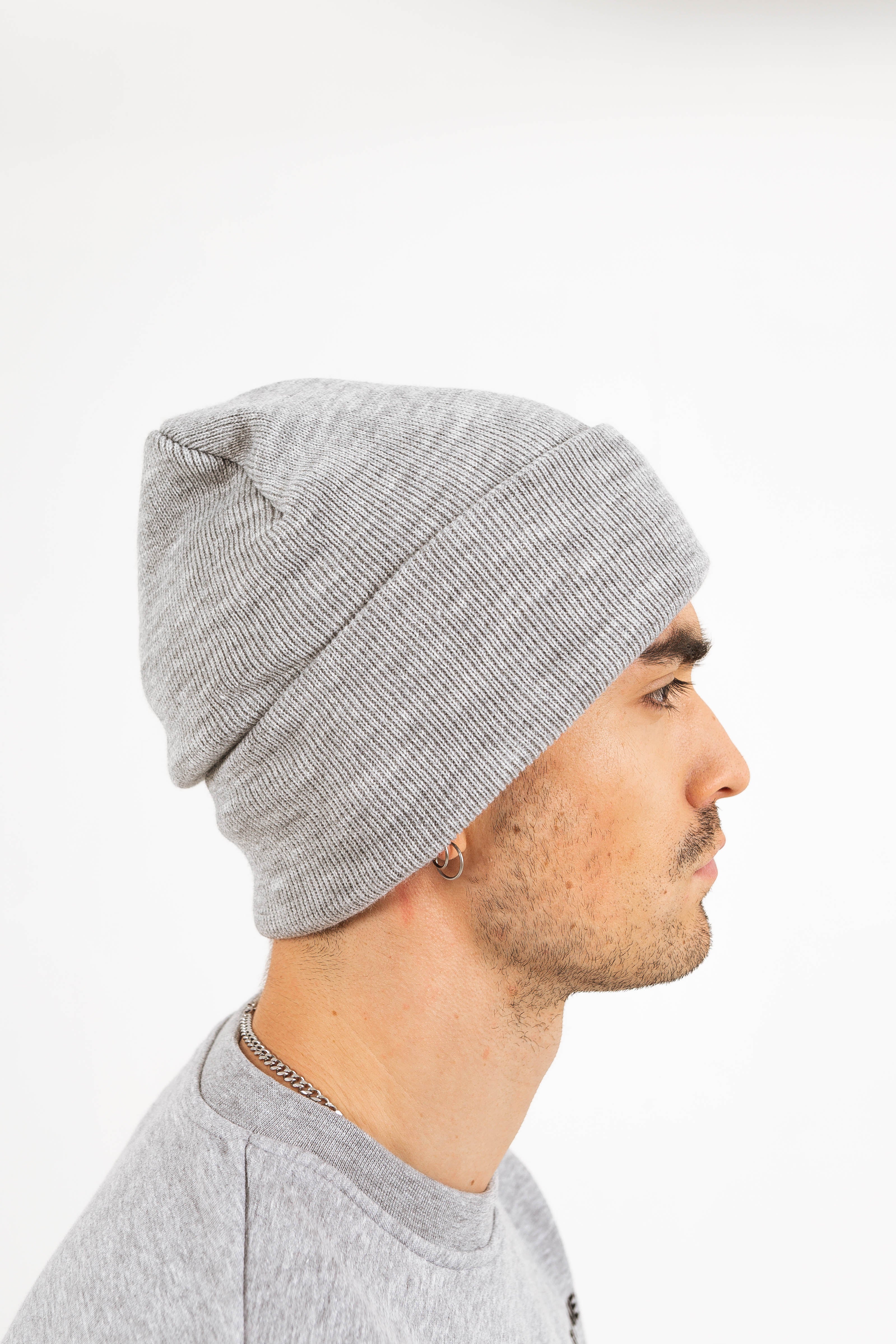 Sixth June - Bonnet unisexe maille patch Gris