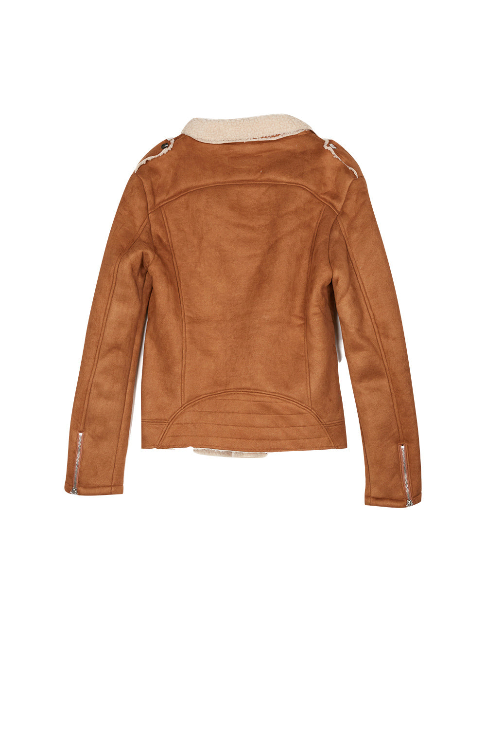 Sixth June - Veste revers faux mouton camel