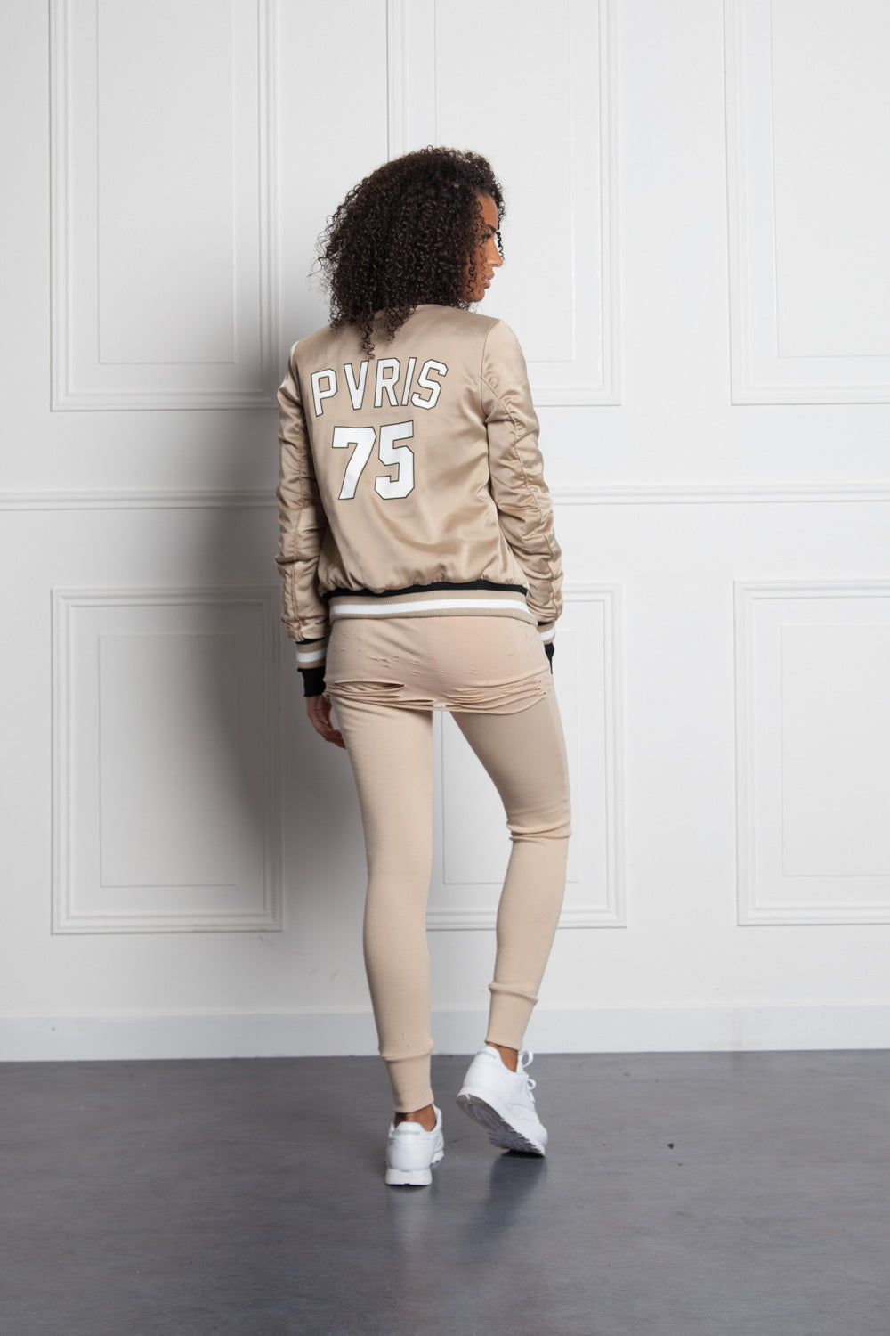Sixth June - Bomber Pvris 75 Femme beige W2152CJA