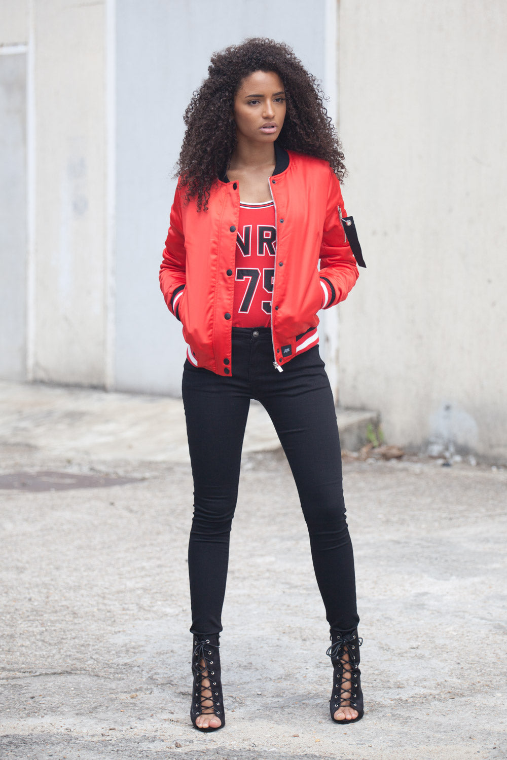 Sixth June - Bomber pvris 75 Femme rouge W2152CJA