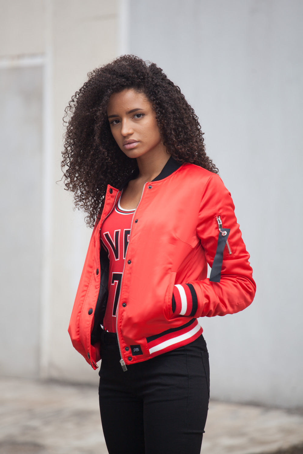 Sixth June - Bomber pvris 75 Femme rouge W2152CJA