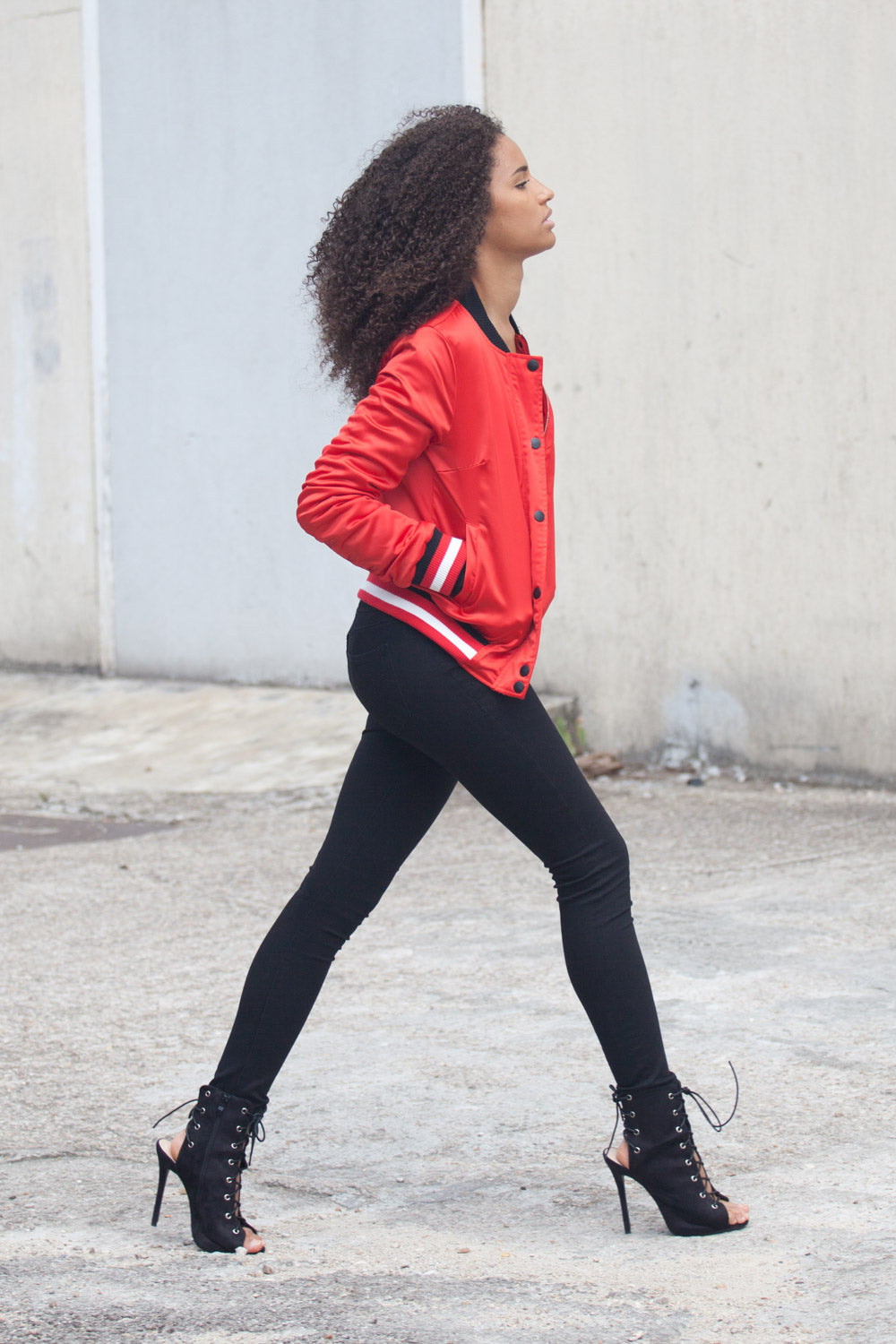 Sixth June - Bomber pvris 75 Femme rouge W2152CJA