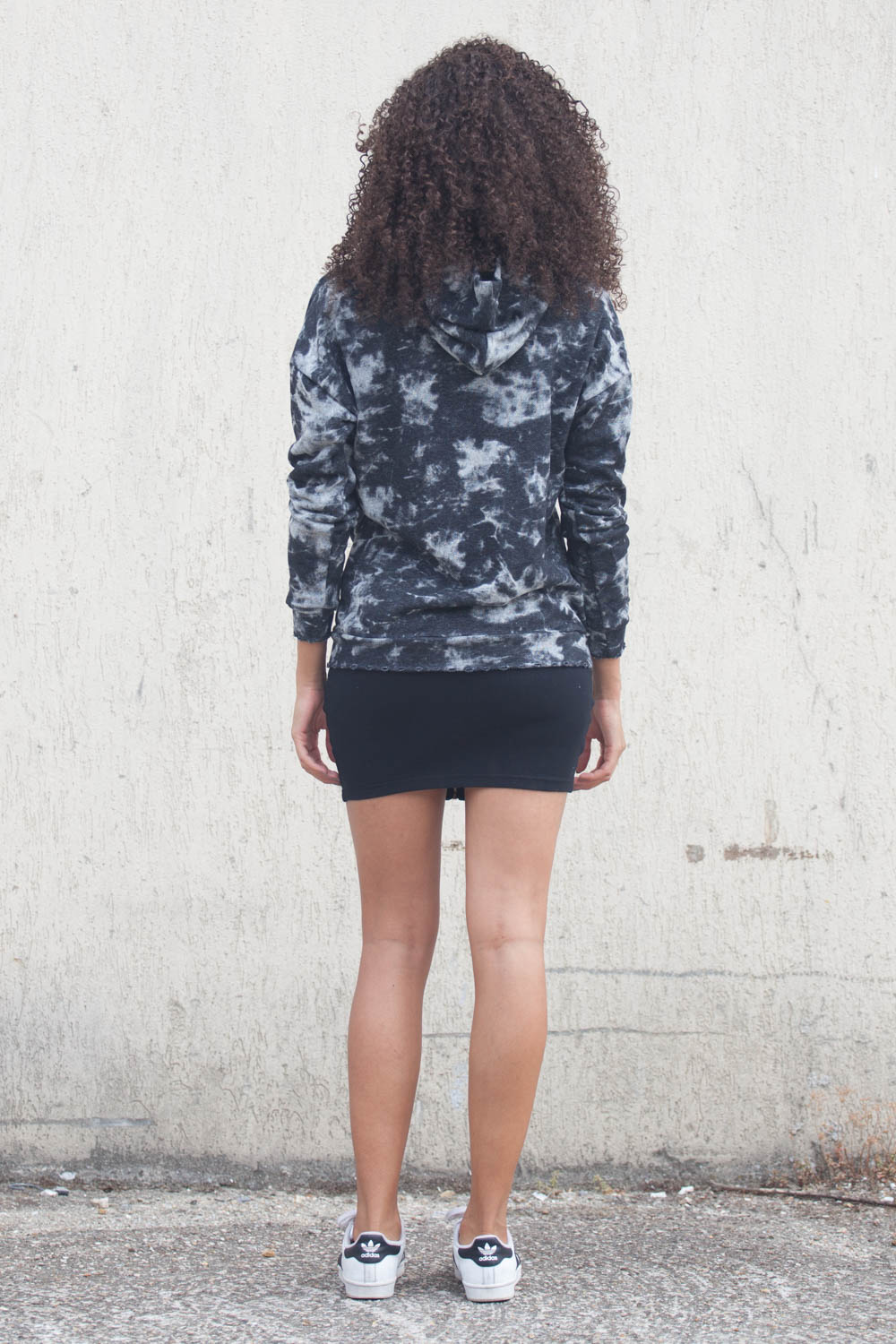 Sixth June - Sweat Monsters Femme Acid wash noir W2186VSW