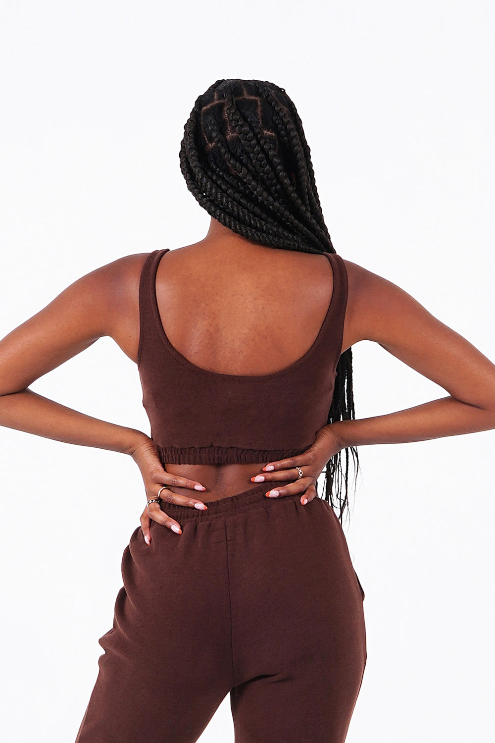 Sixth June - Brassière signature molletonnée Marron