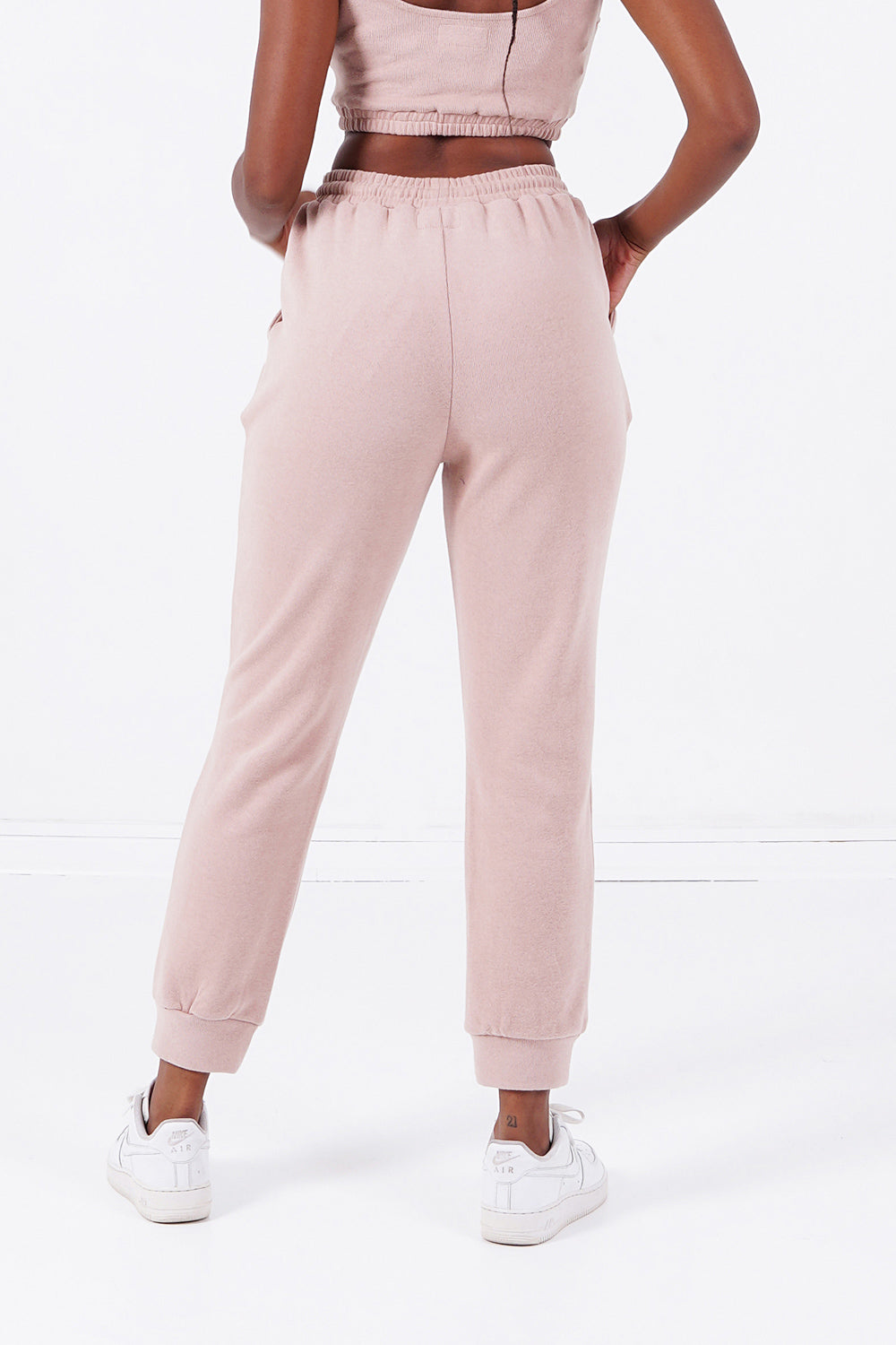 Sixth June - Jogging signature molletonnée Beige clair