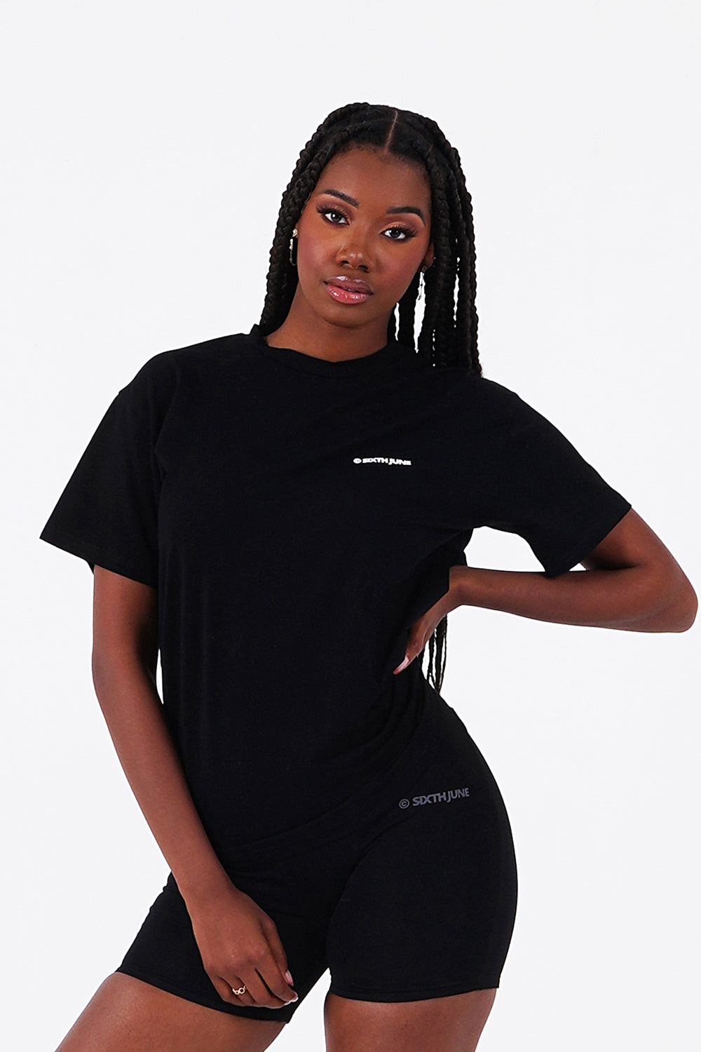 Sixth June - T-shirt double logo Noir