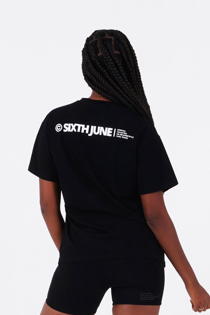 Sixth June - T-shirt double logo Noir
