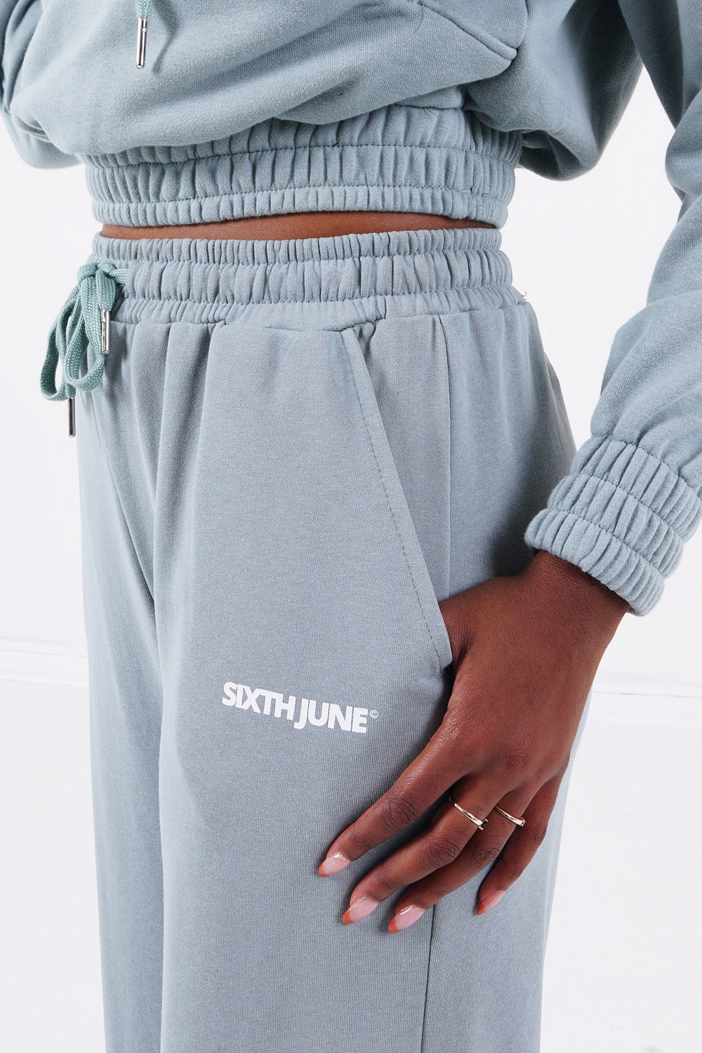 Sixth June - Jogging jambes larges Bleu clair