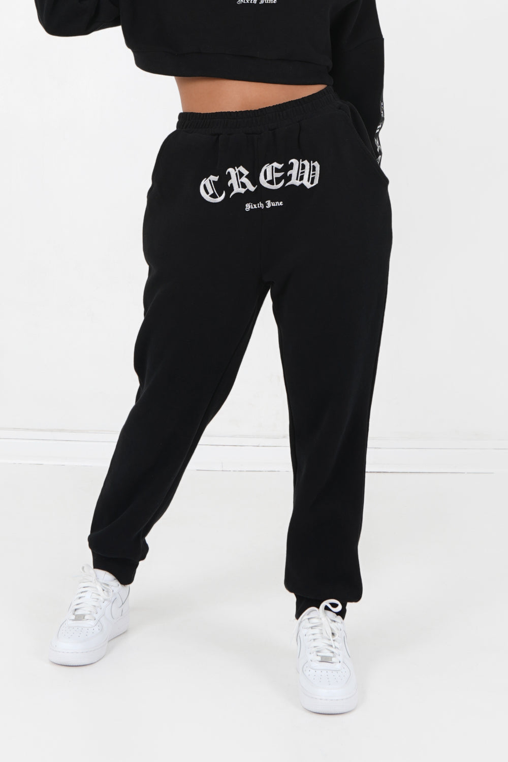 Sixth June - Jogging CREW gothique Noir