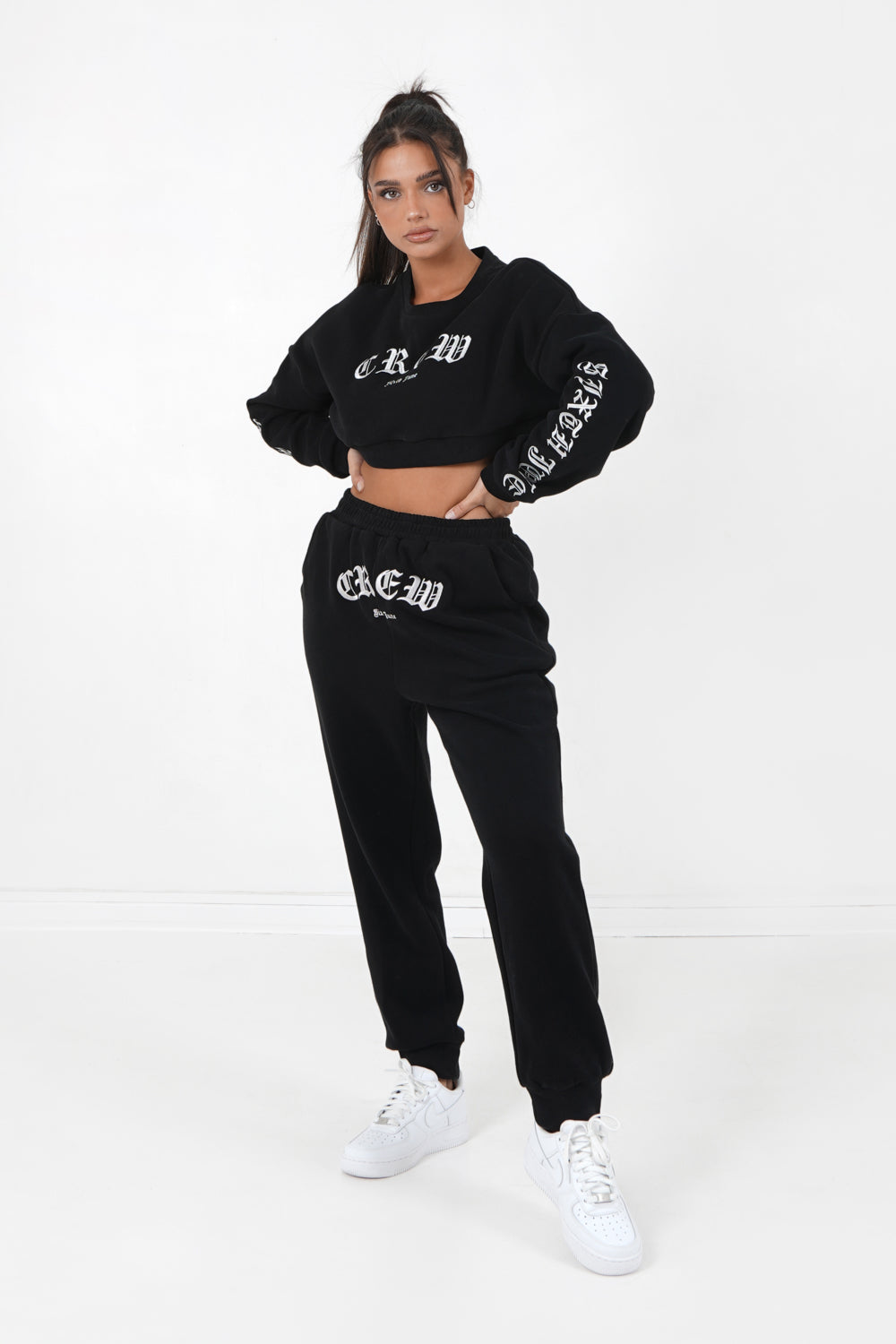 Sixth June - Jogging CREW gothique Noir