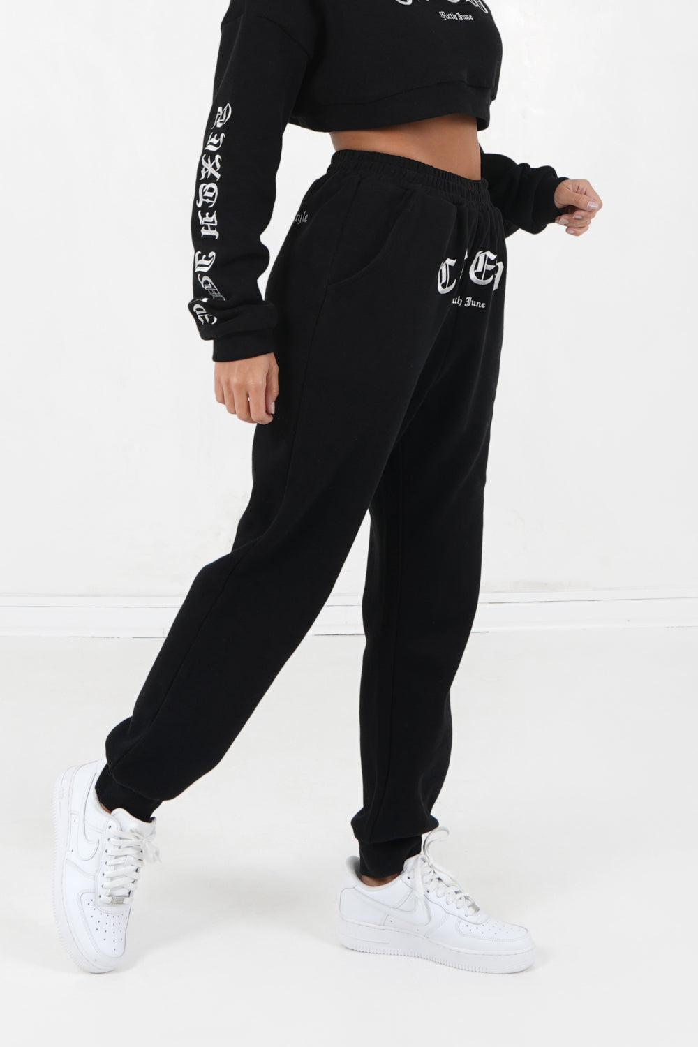 Sixth June - Jogging CREW gothique Noir