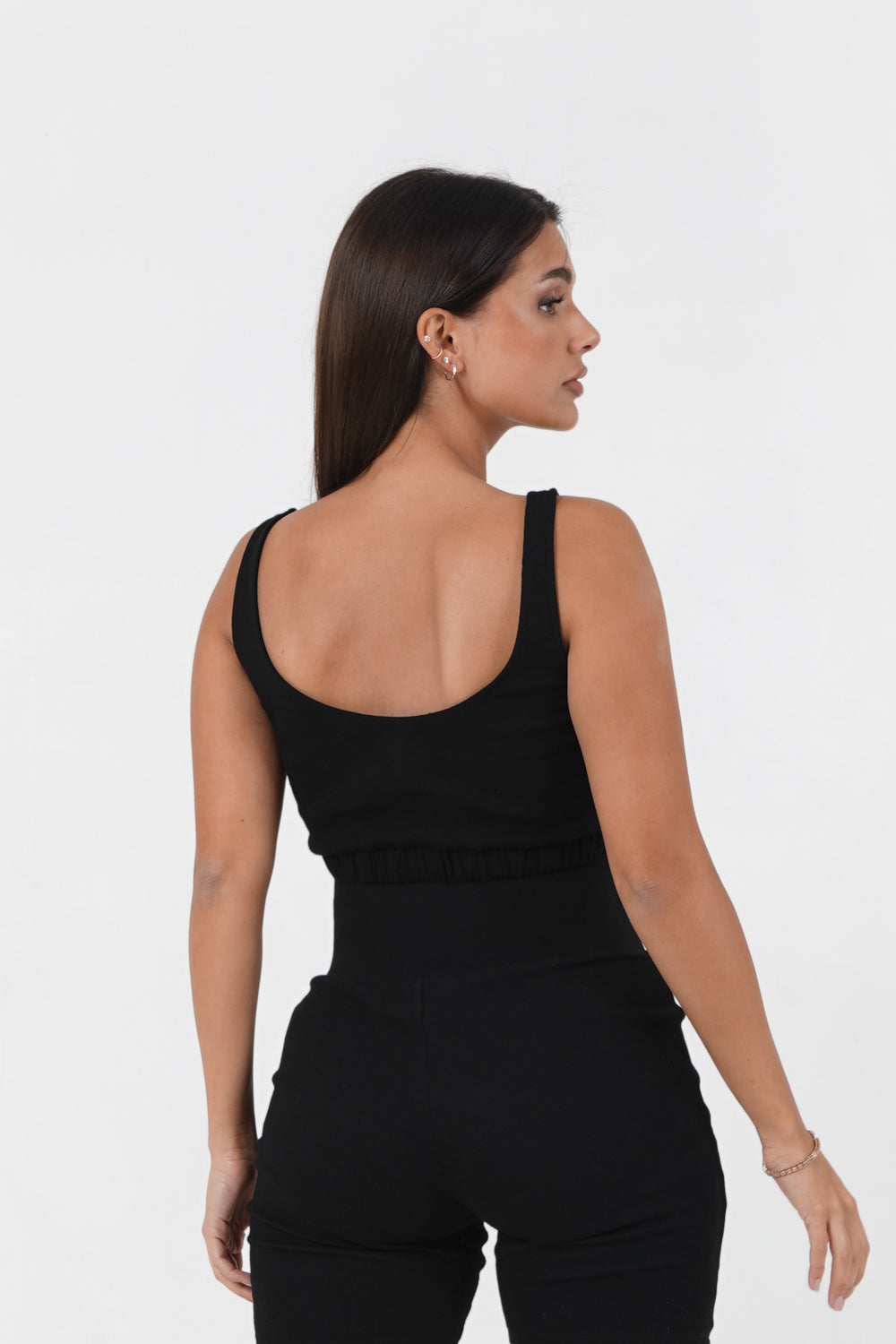 Sixth June - Brassière côtelé gothique Noir