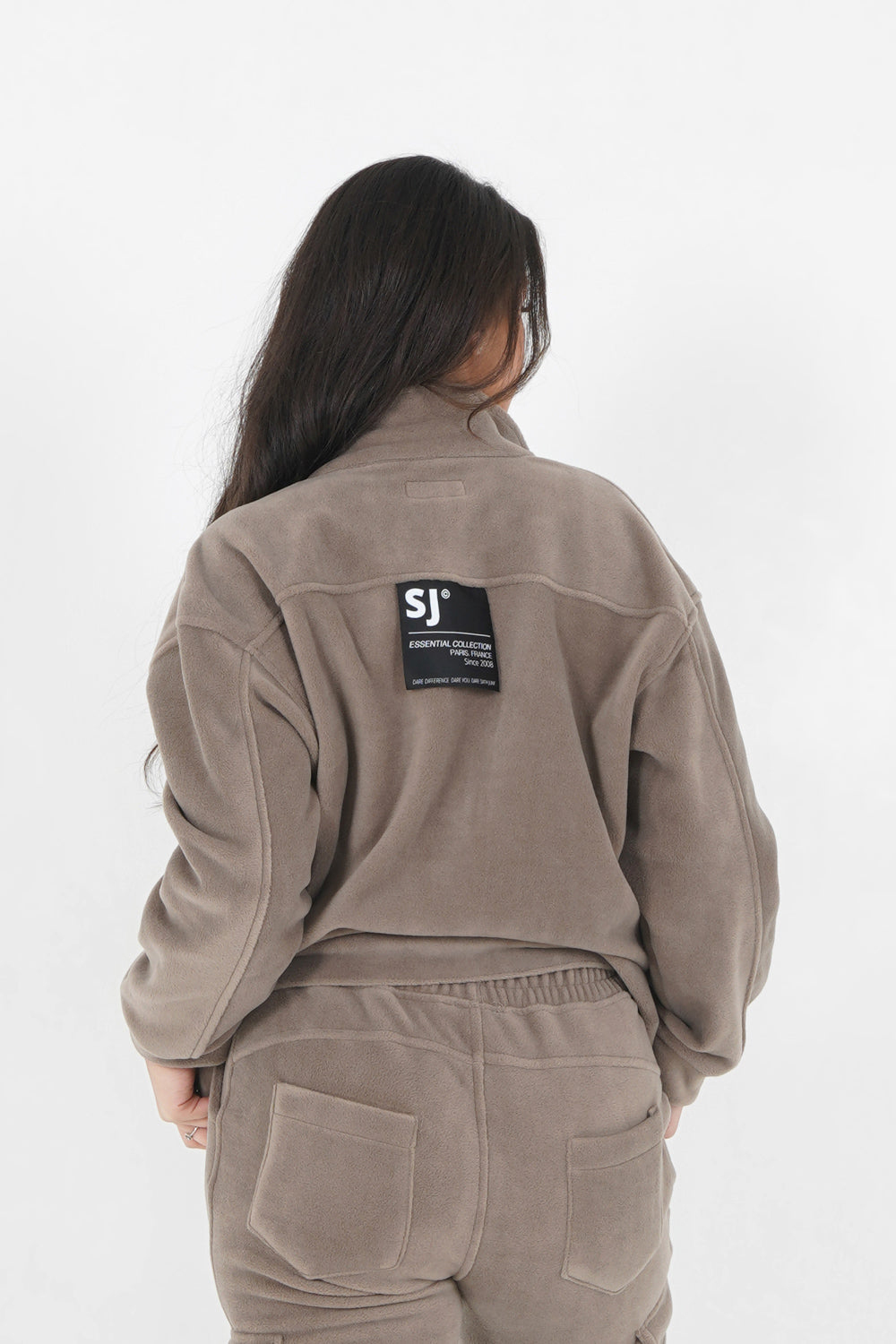 Sixth June - Veste polaire oversize Beige foncé