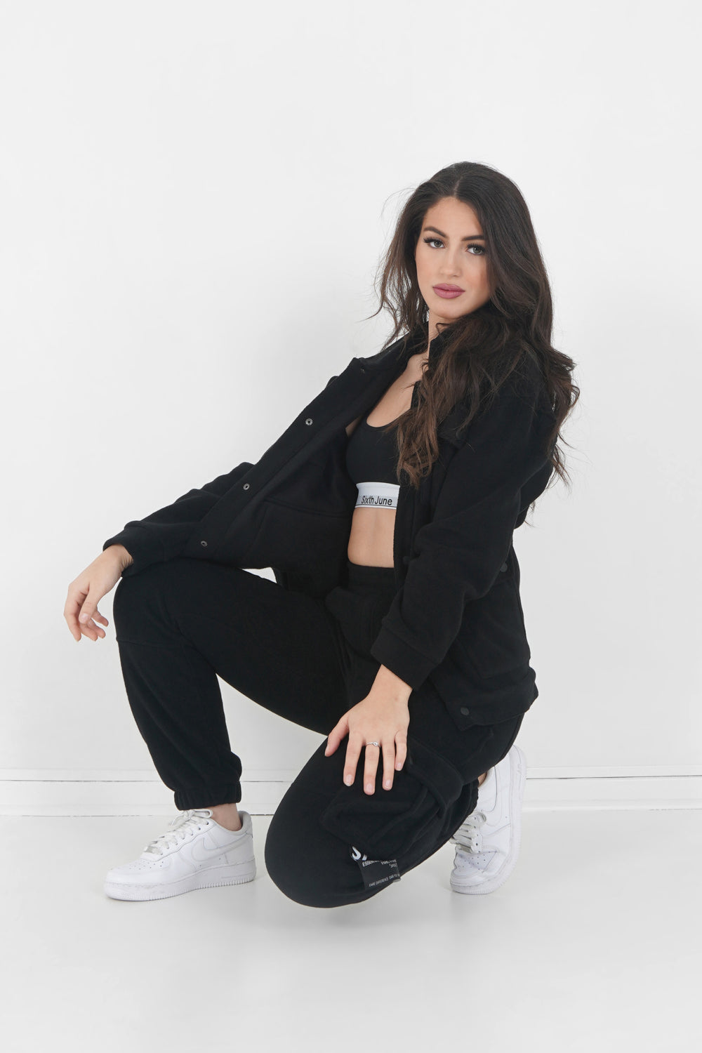 Sixth June - Pantalon cargo polaire Noir