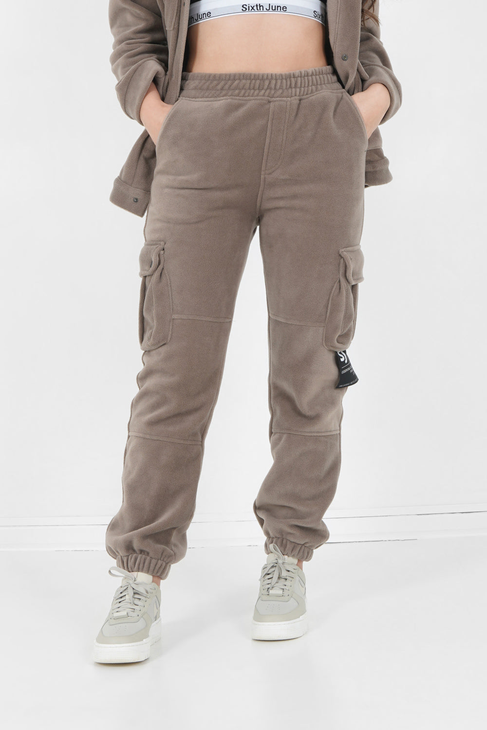 Cargo Jogging Sixth June Femme Pantalon Cargo Sixth June Kaki XL