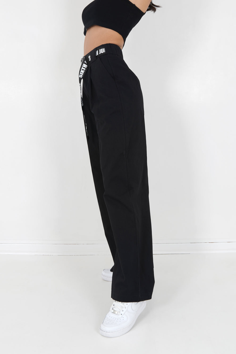 Sixth June - Pantalon sergé large Noir