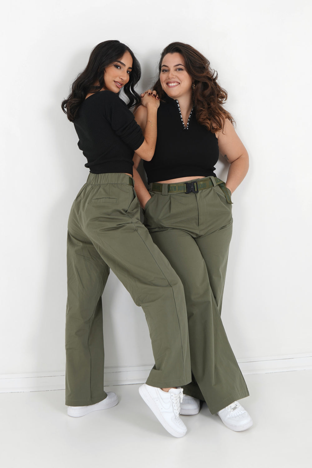 Sixth June - Pantalon sergé large Vert kaki