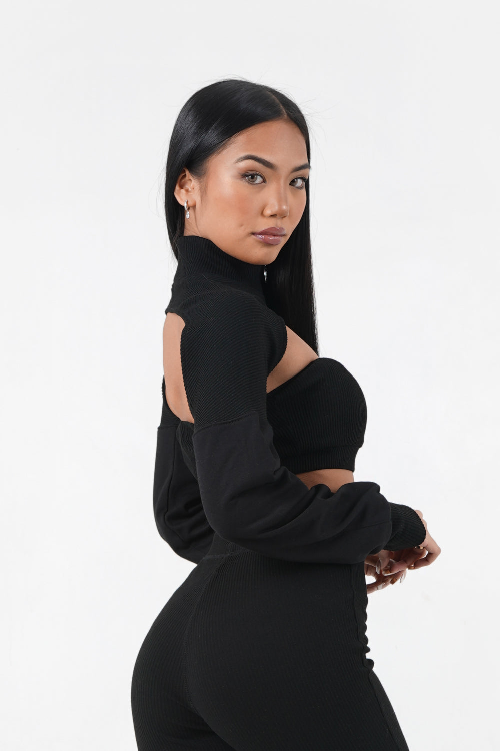 Sixth June - Crop top style boléro Noir