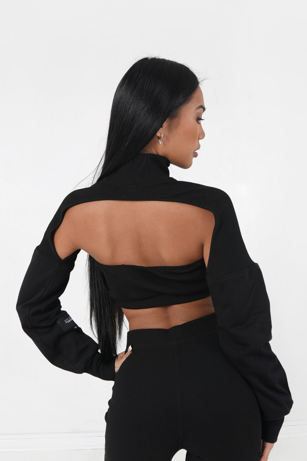 Sixth June - Crop top style boléro Noir