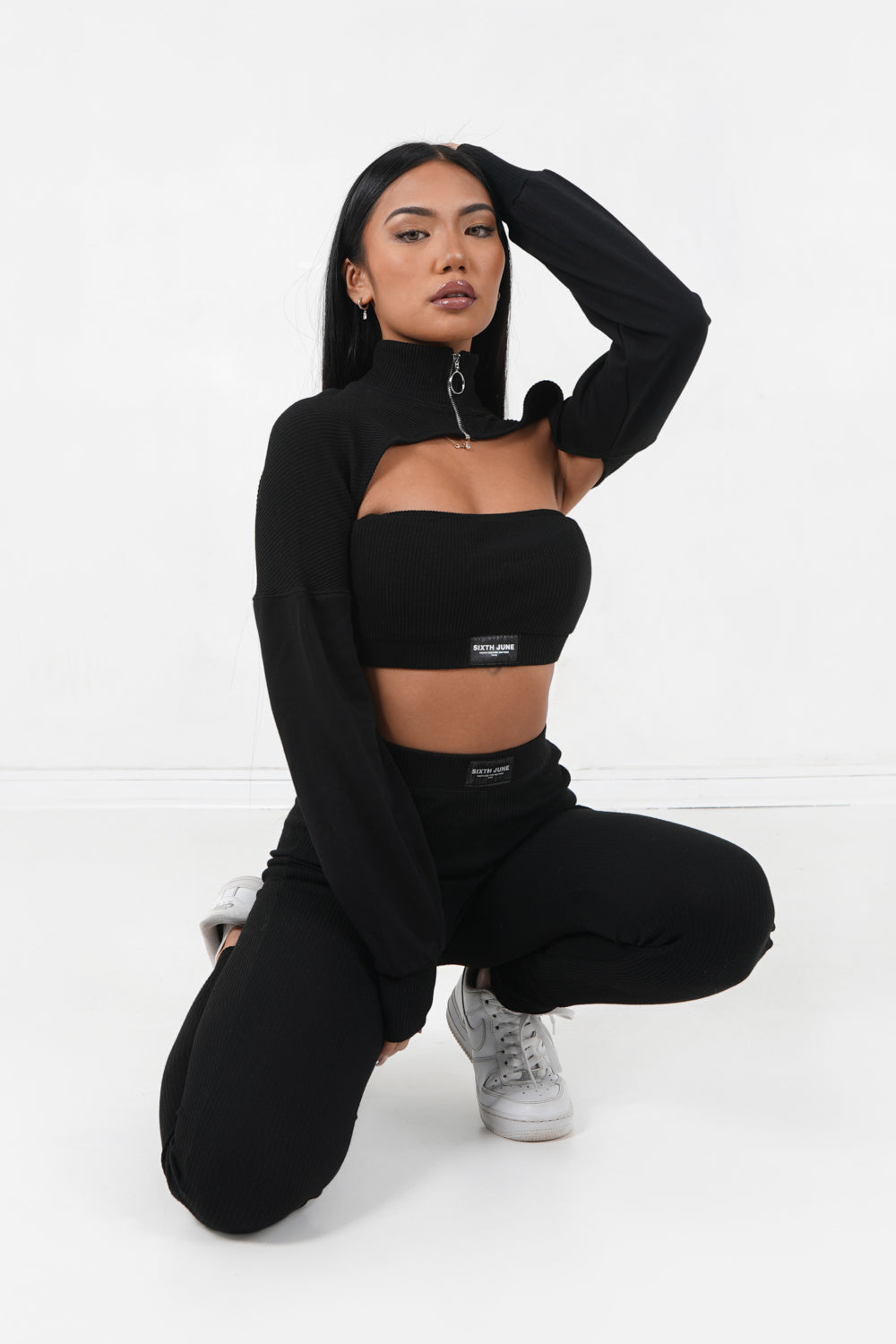 Sixth June - Crop top style boléro Noir