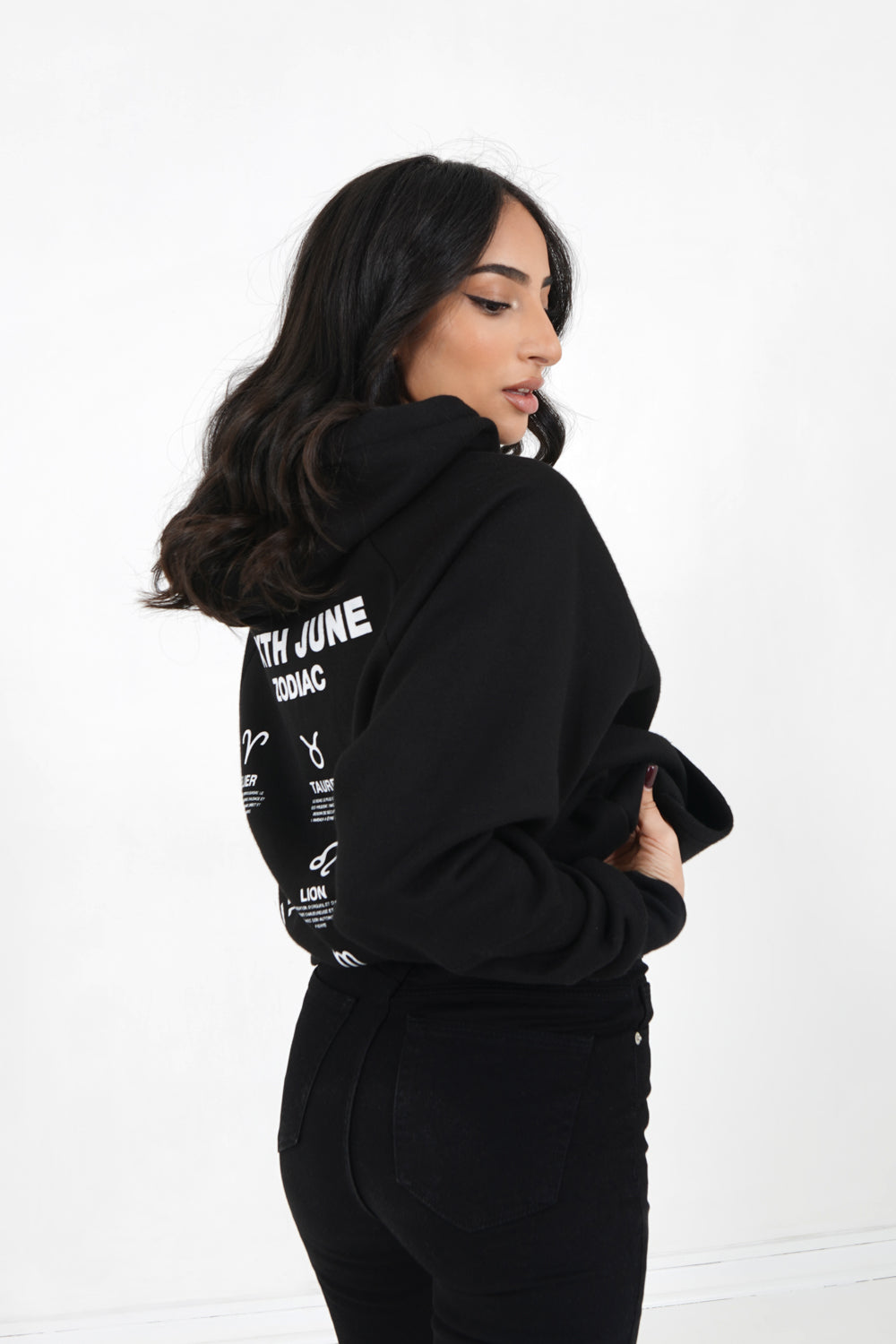 Sixth June - Sweat capuche signes zodiaque Noir