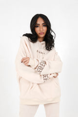 Sixth June - Sweat capuche crew manches Beige