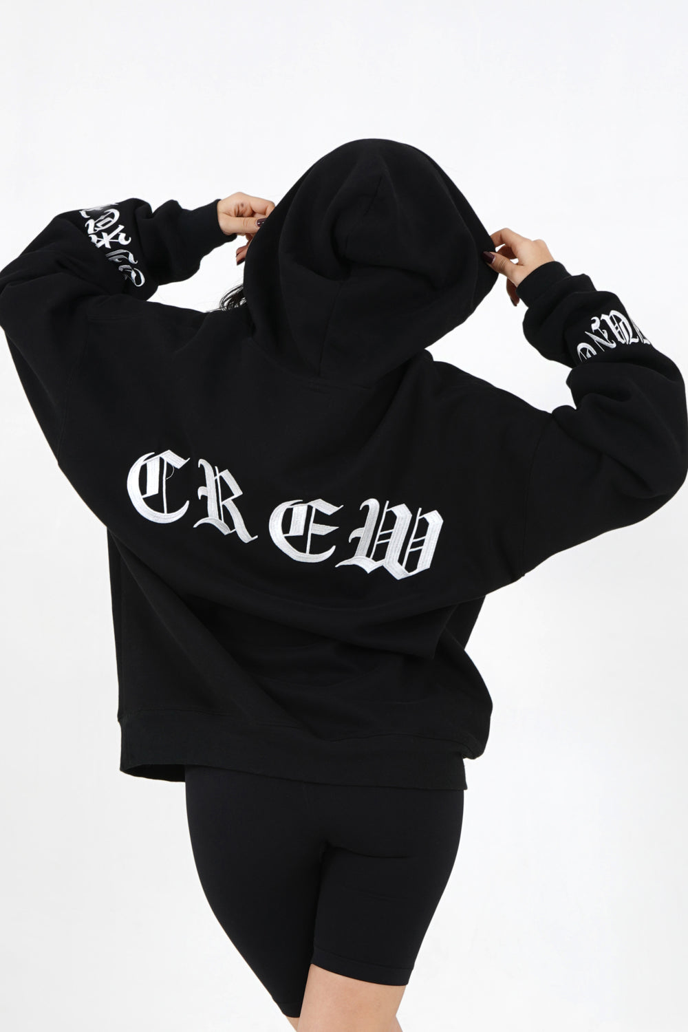 Sixth June - Sweat capuche crew manches Noir