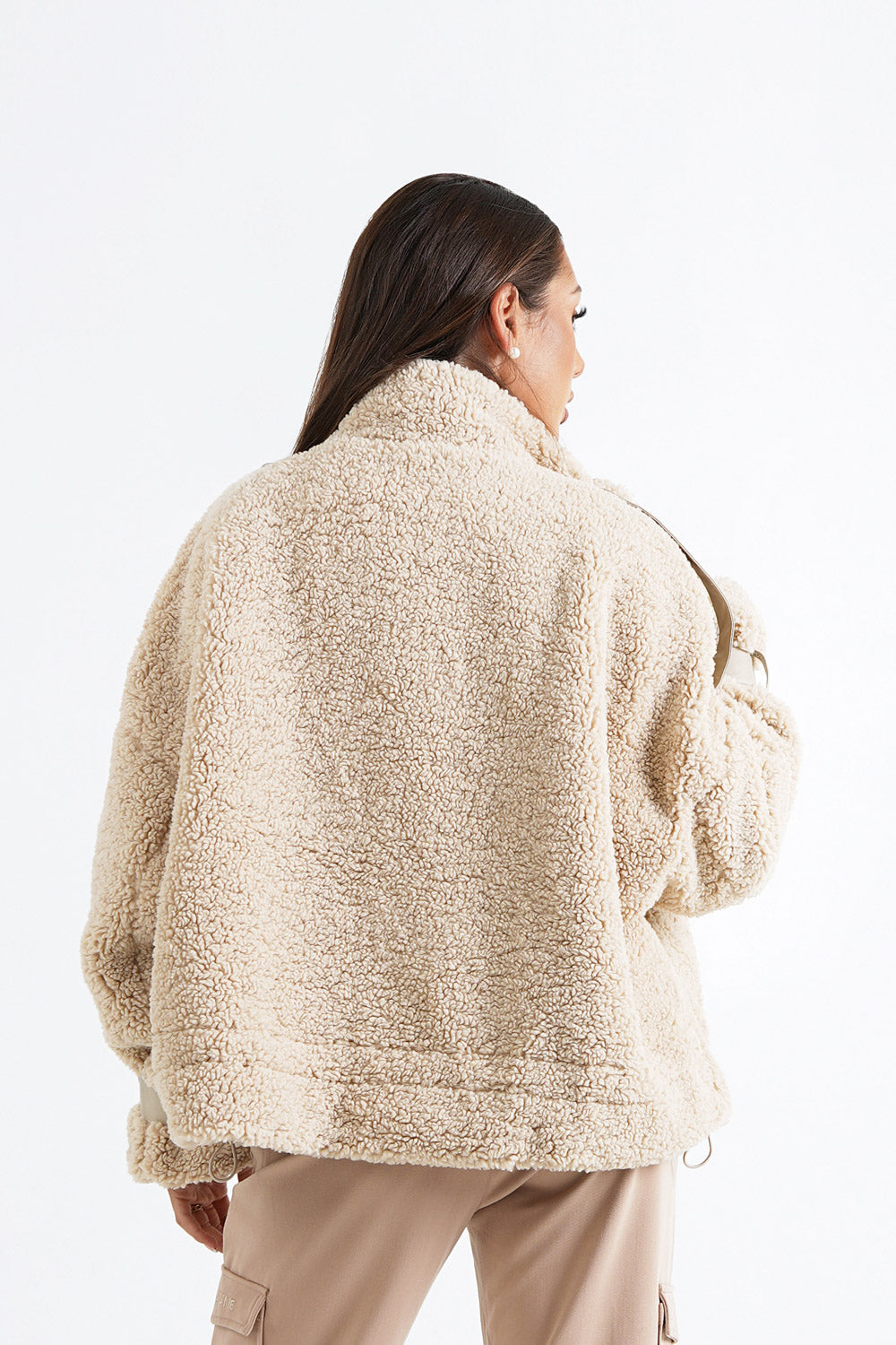 Sixth June - Veste aviateur sherpa Beige
