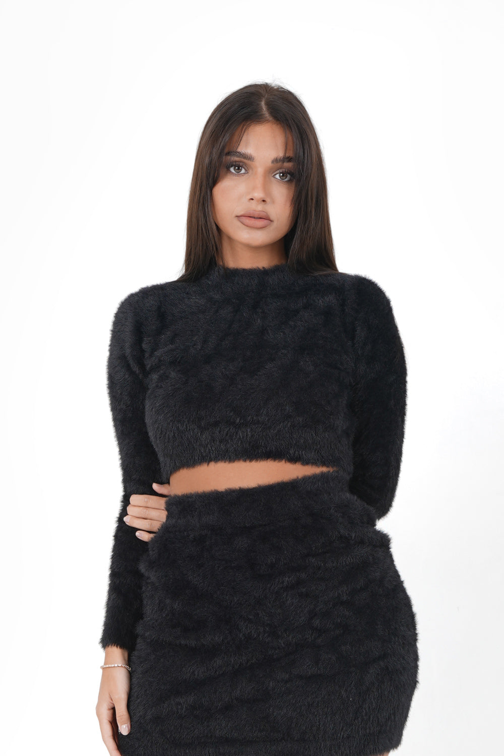 Sixth June - Pull court duveteux Noir