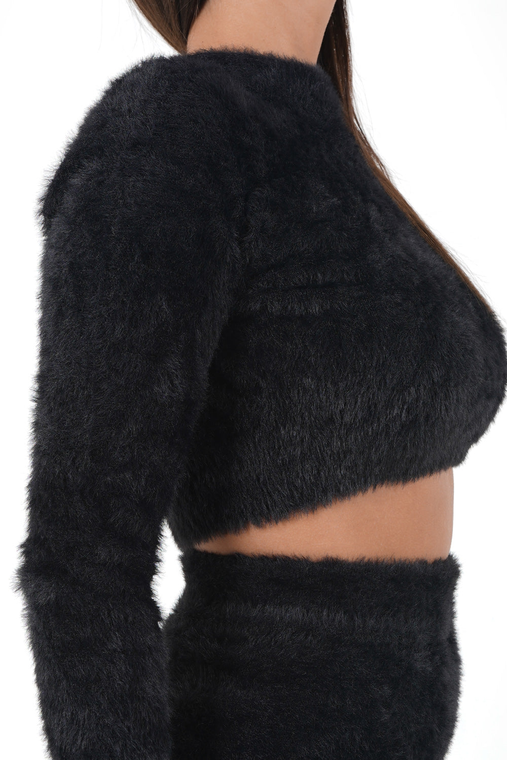 Sixth June - Pull court duveteux Noir