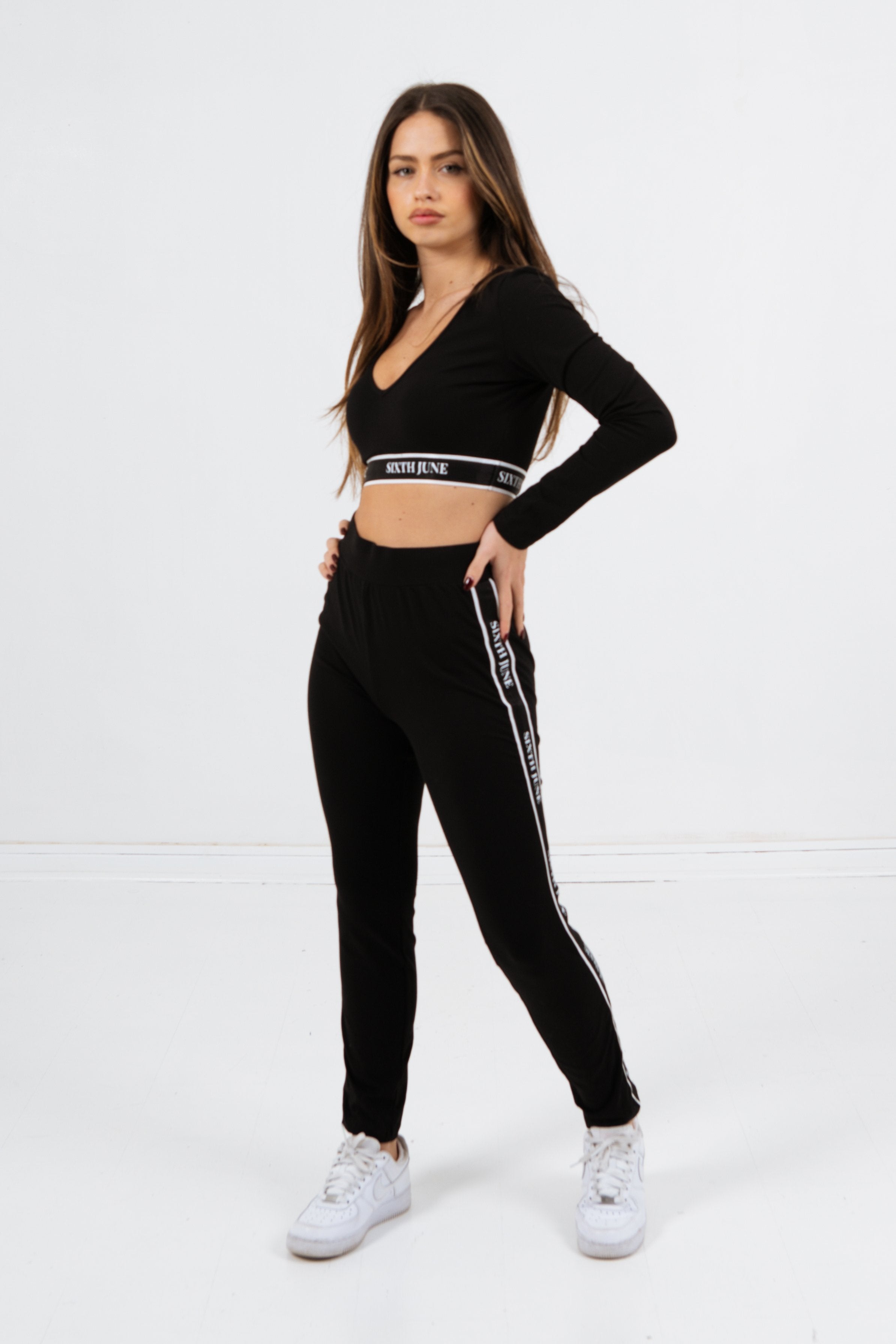 Bands printed legging black