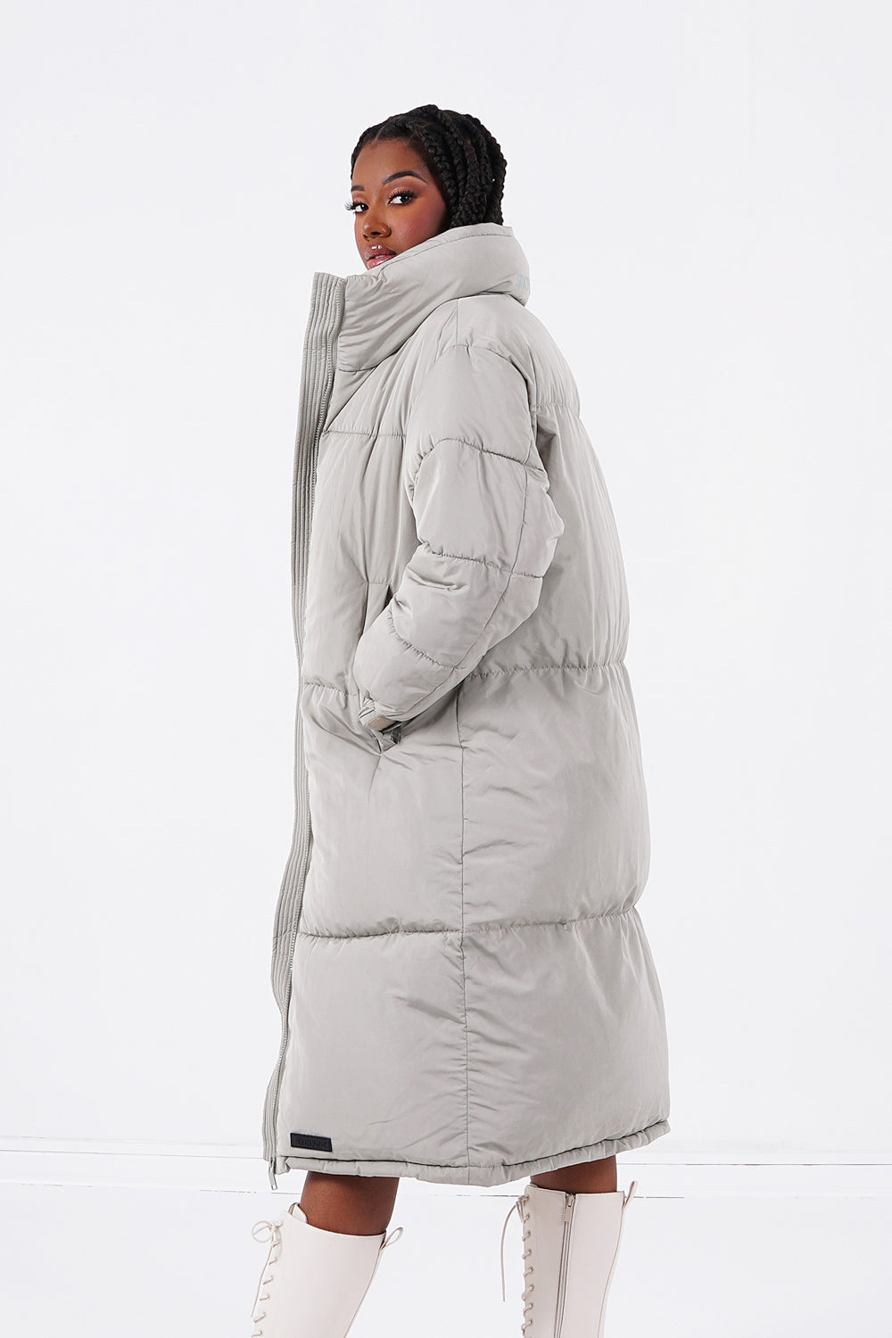 Sixth June - Doudoune longue matelassée Vert clair