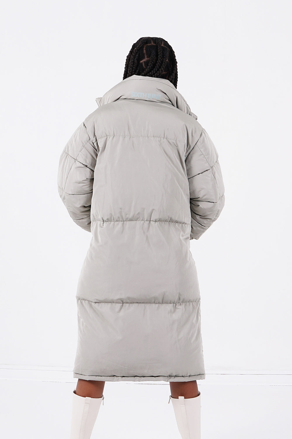 Sixth June - Doudoune longue matelassée Vert clair