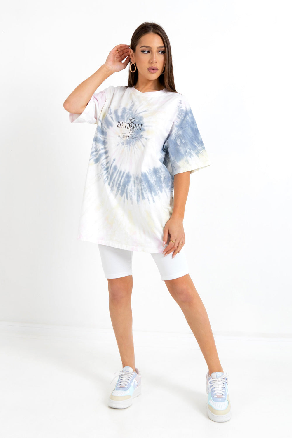 T-shirt rosace tie dye Rose