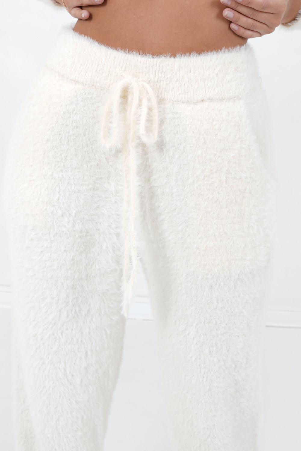 Sixth June - Jogging duveteux Blanc cassé