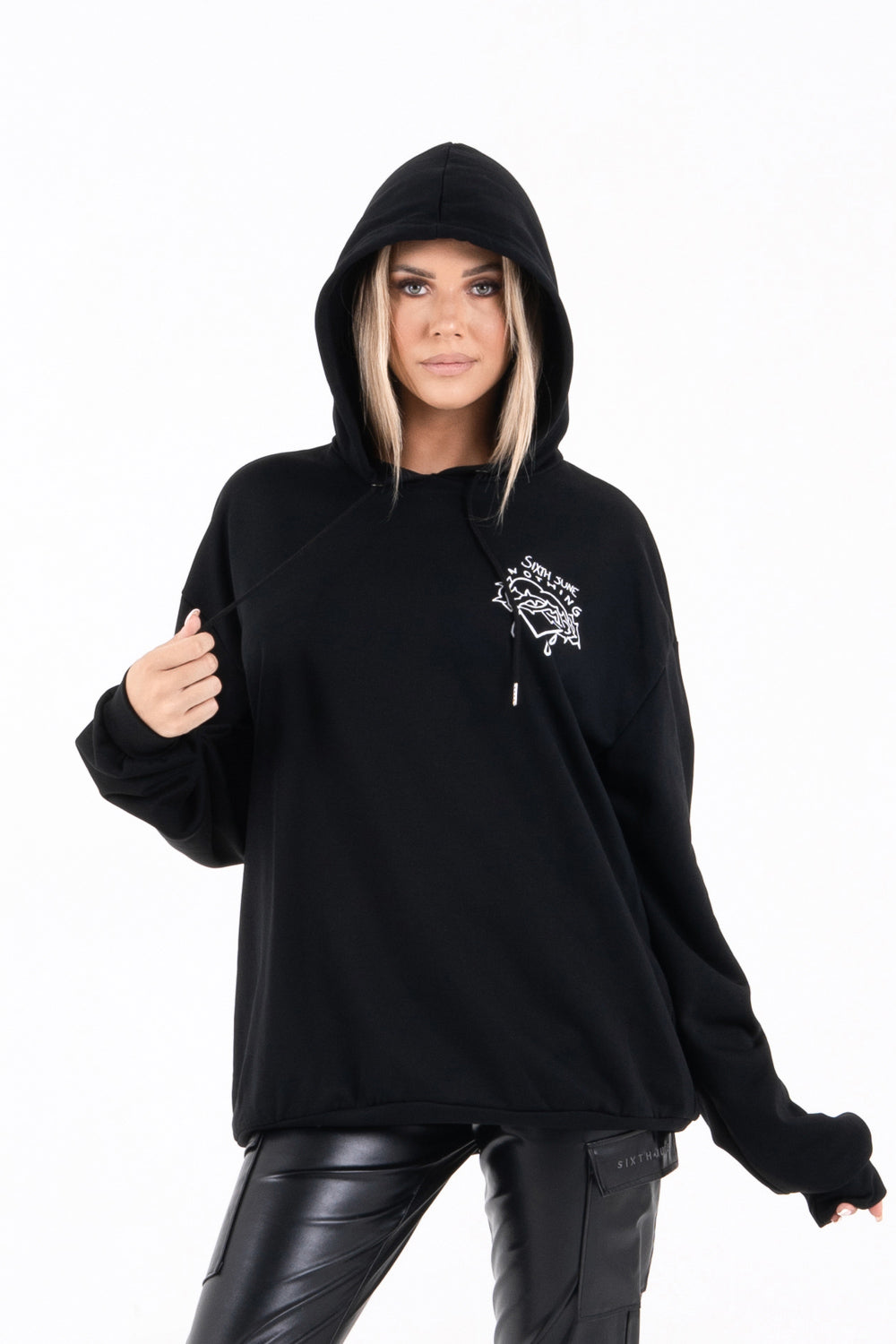 Sixth June - Sweat capuche NOTHING large Noir