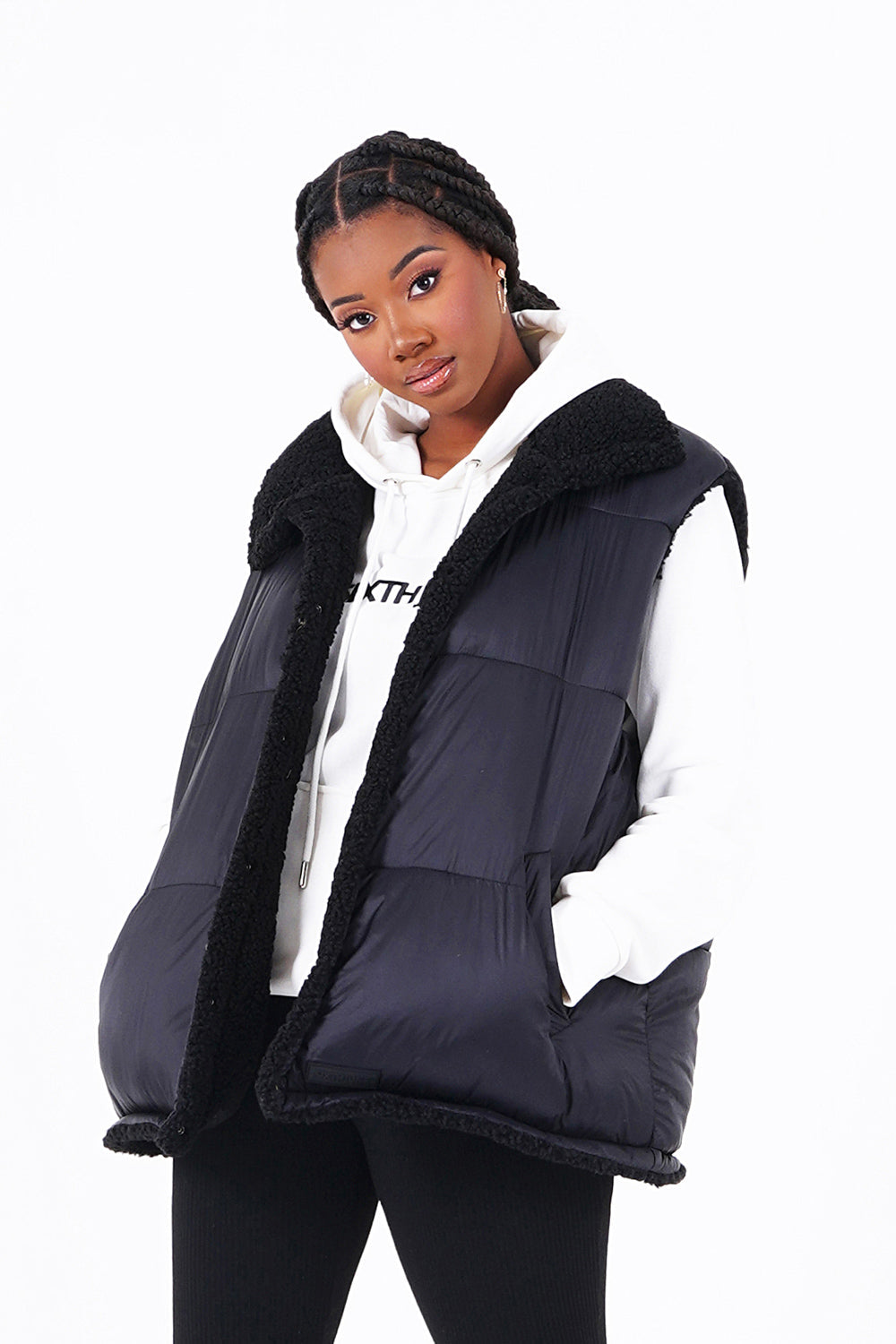 Sixth June - Doudoune réversible sans manches Noir