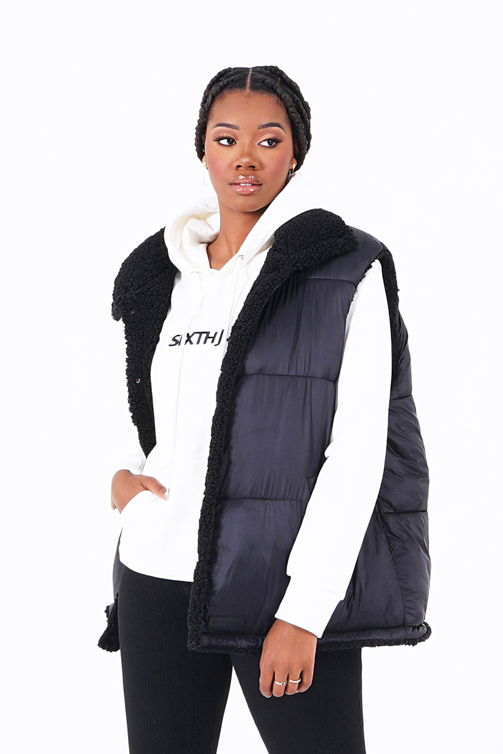 Sixth June - Doudoune réversible sans manches Noir