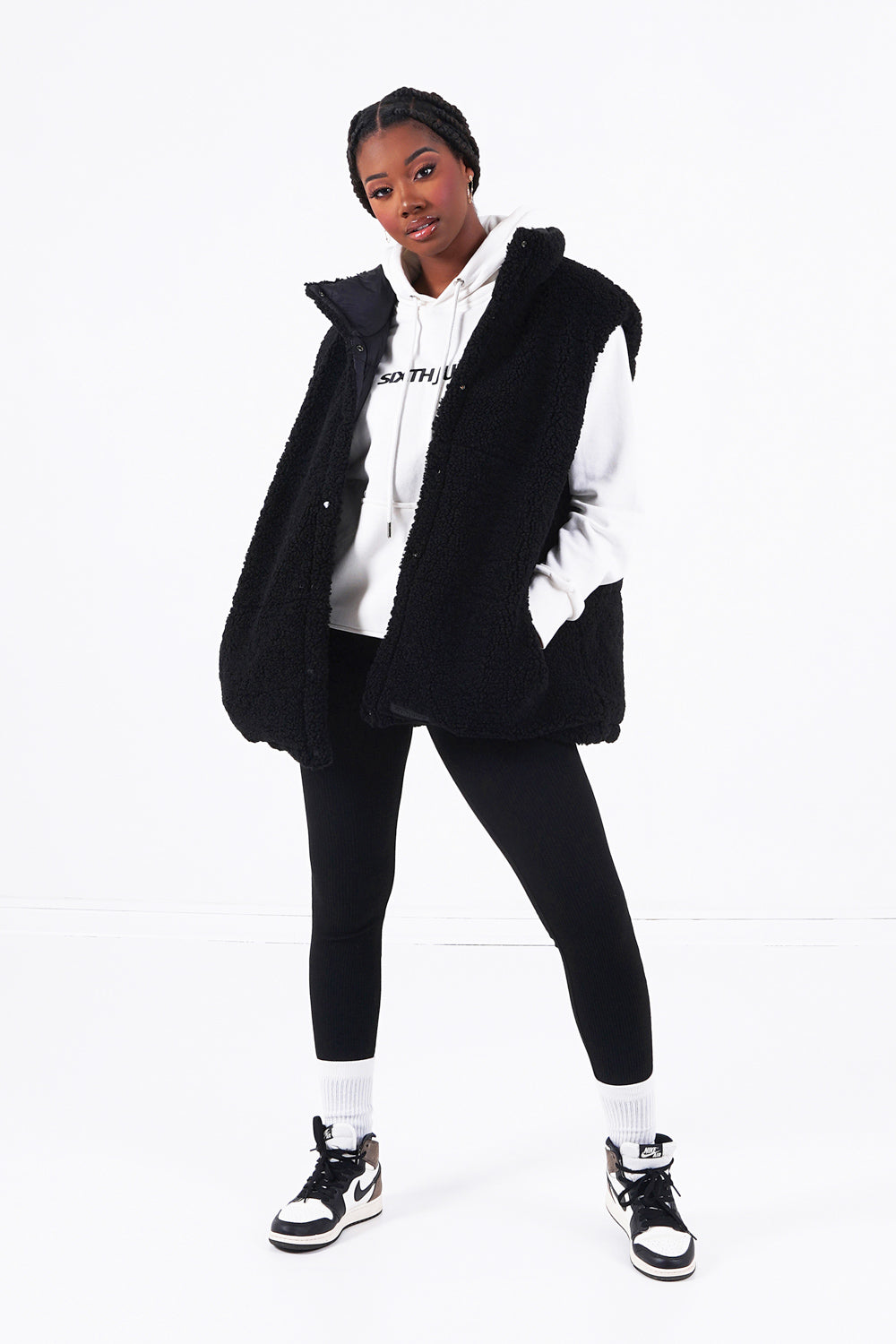 Sixth June - Doudoune réversible sans manches Noir