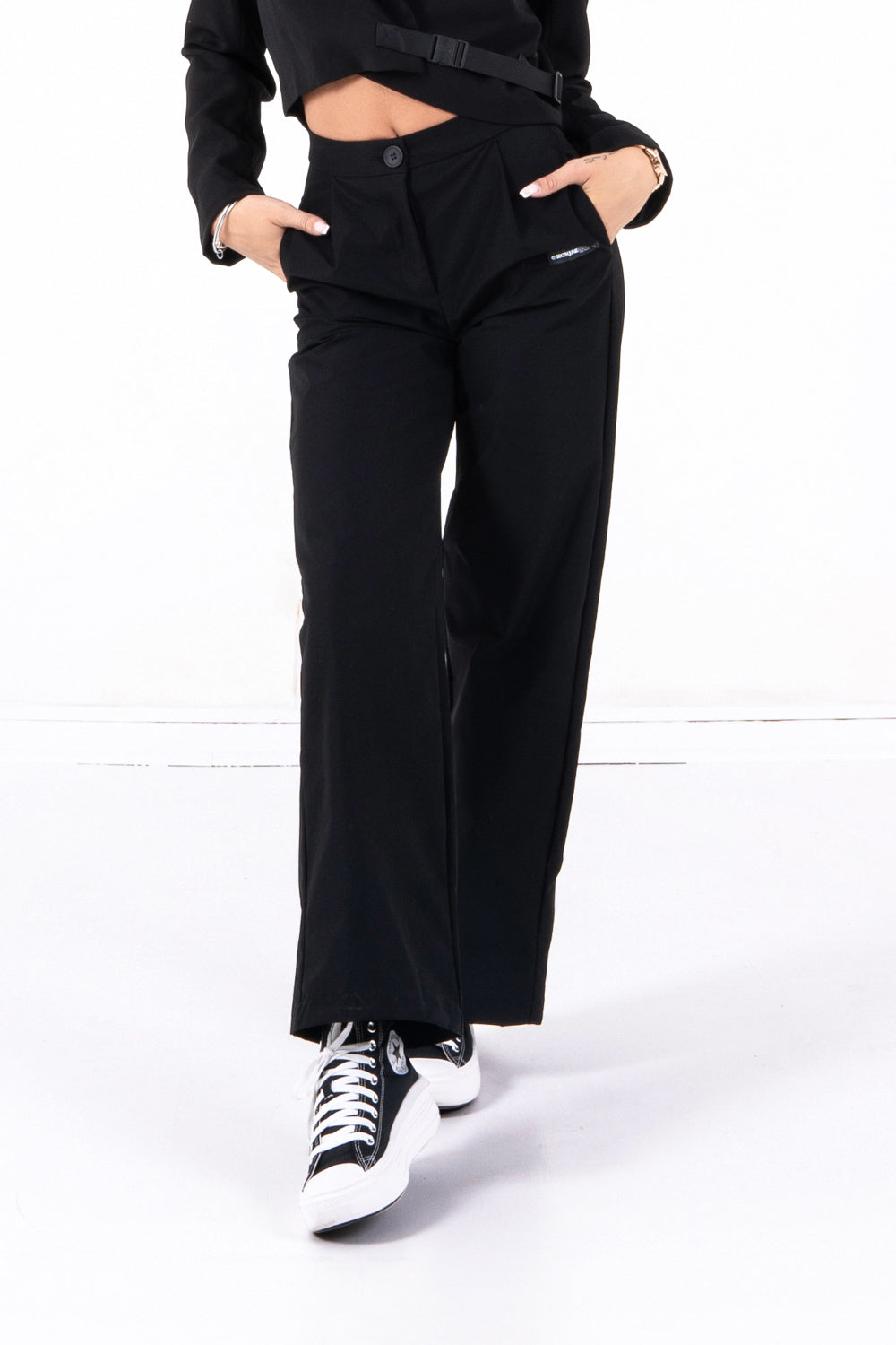 Sixth June - Pantalon large sergé Noir