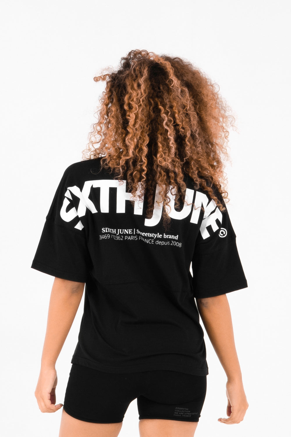 Sixth June - T-shirt large imprimé Noir