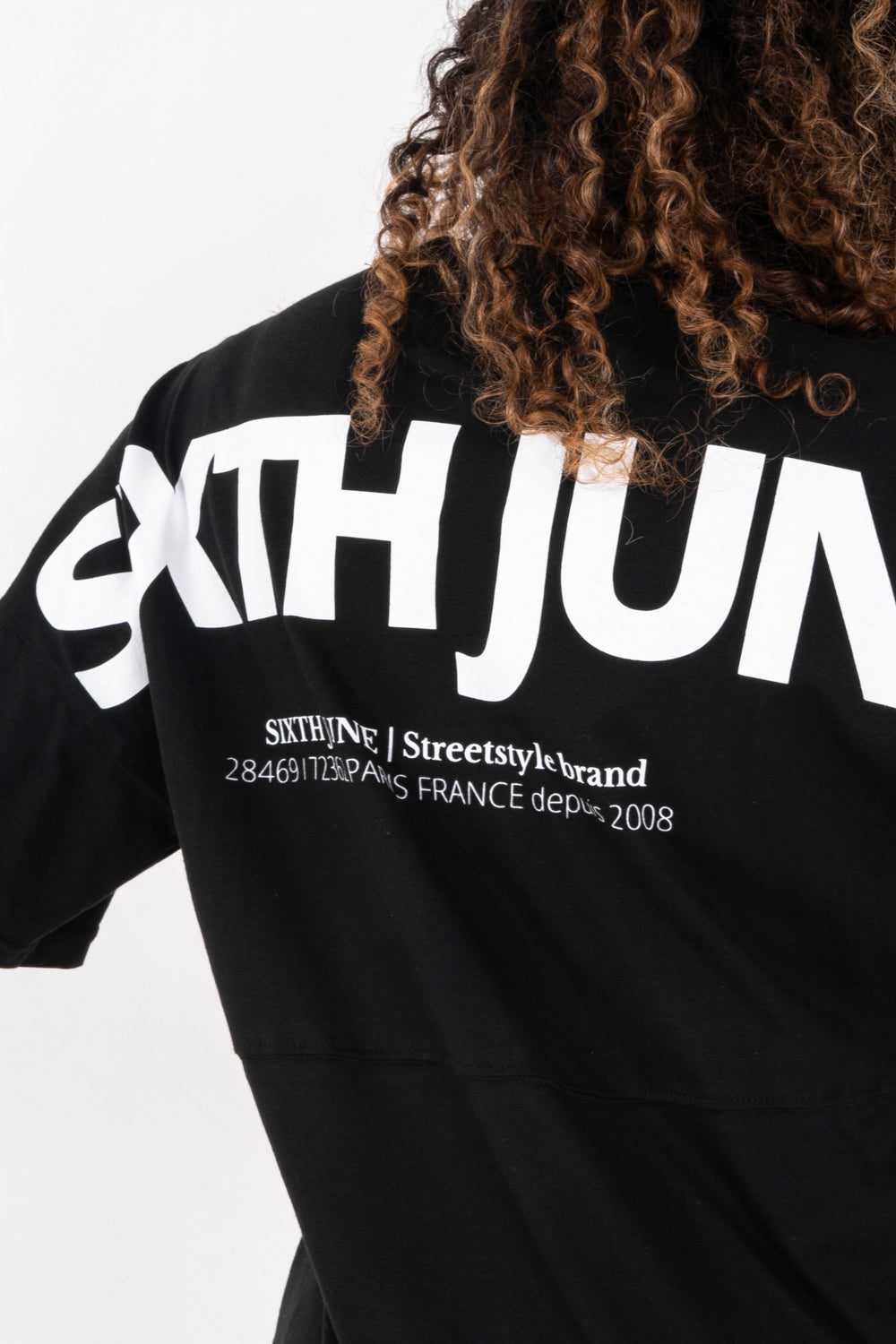 Sixth June - T-shirt large imprimé Noir