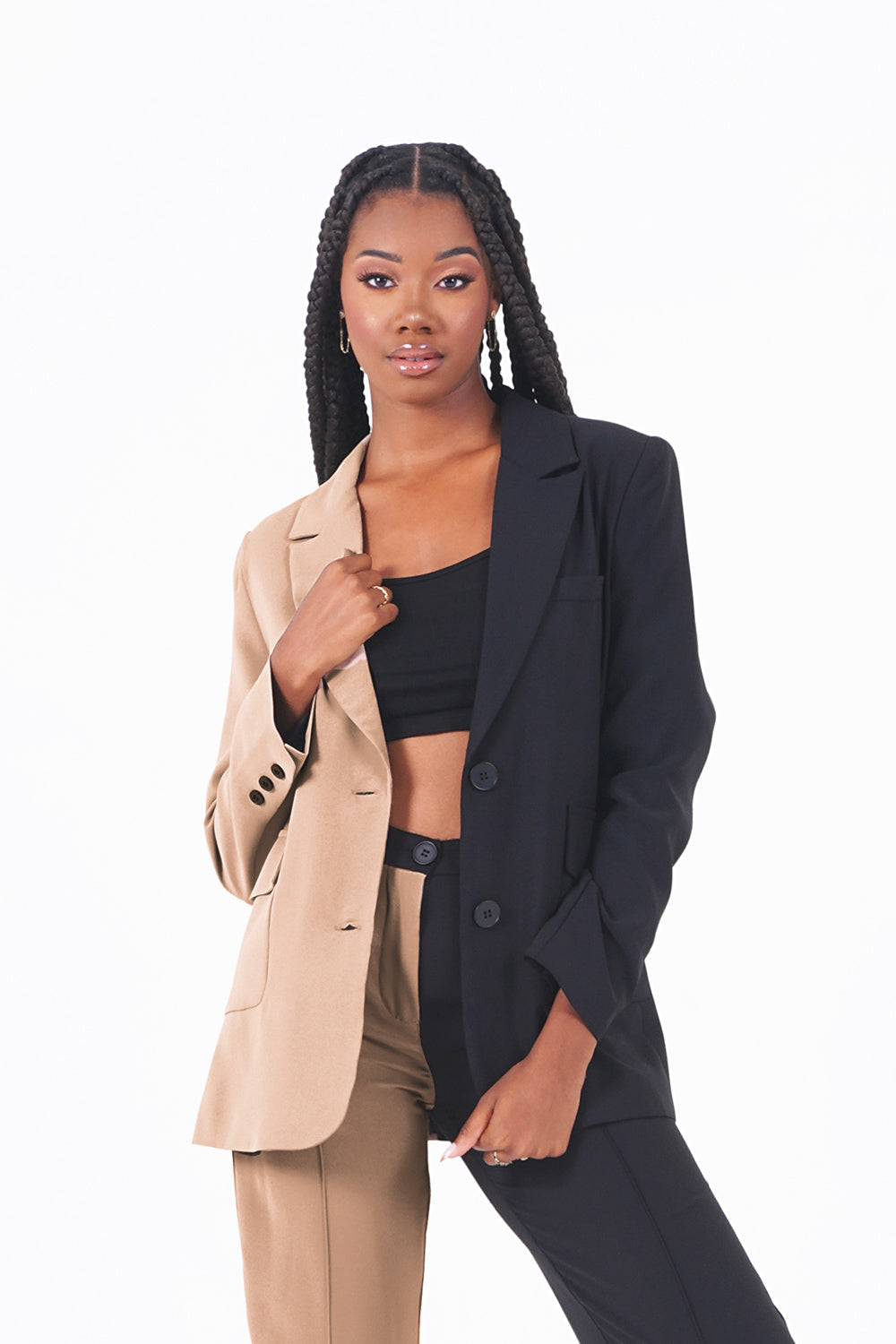 Sixth June - Veste blazer bicolore Multicolore