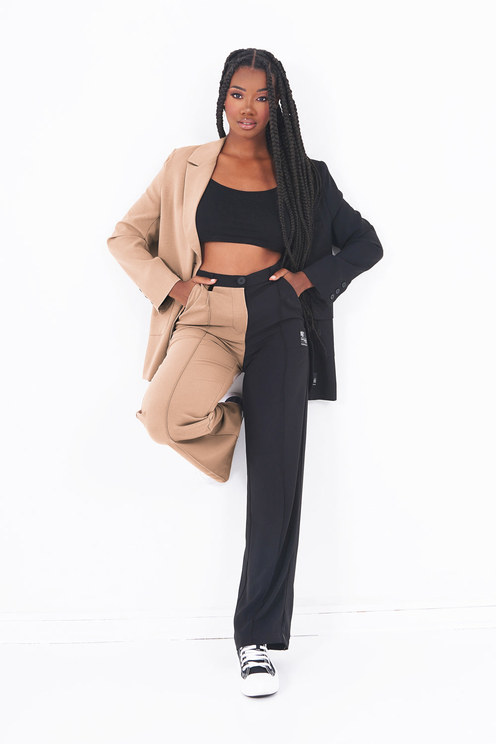 Sixth June - Veste blazer bicolore Multicolore